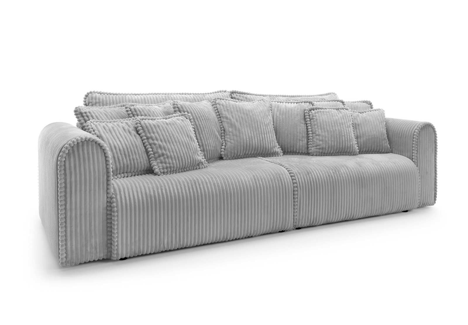 Designer Sofa Big Buddy 4-Sitzer mit Schlaff- & Bettkasten in Cord