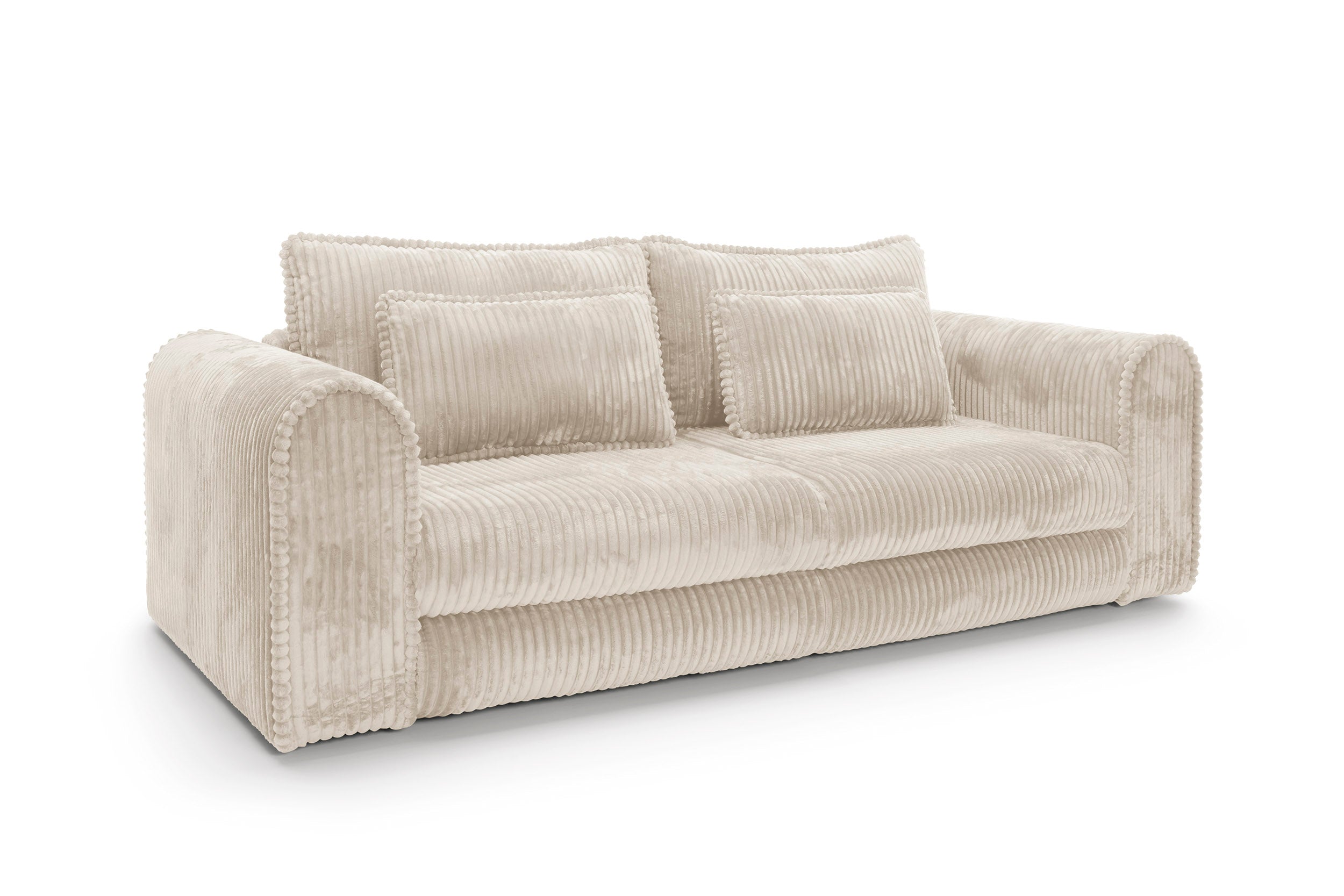 Designer Sofa Lil Buddy 3-Sitzer mit Schlaff- & Bettkasten in Cord