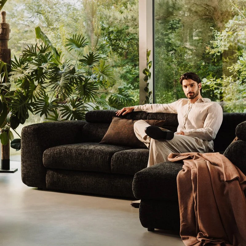 Designer Ecksofa Bluvel I mit Schlaffunktion & Bettkasten in Chenille