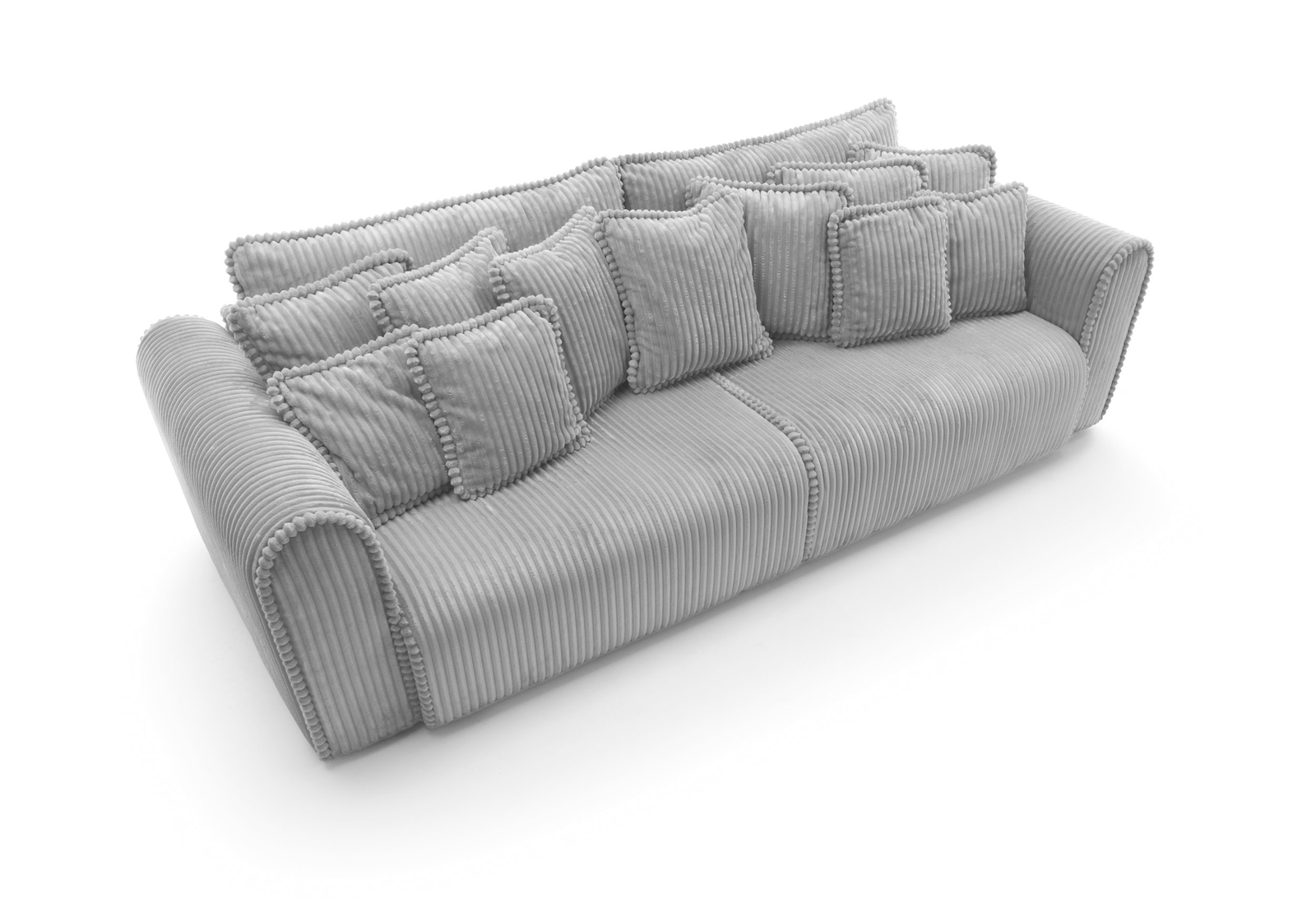 Designer Sofa Big Buddy 4-Sitzer mit Schlaff- & Bettkasten in Cord