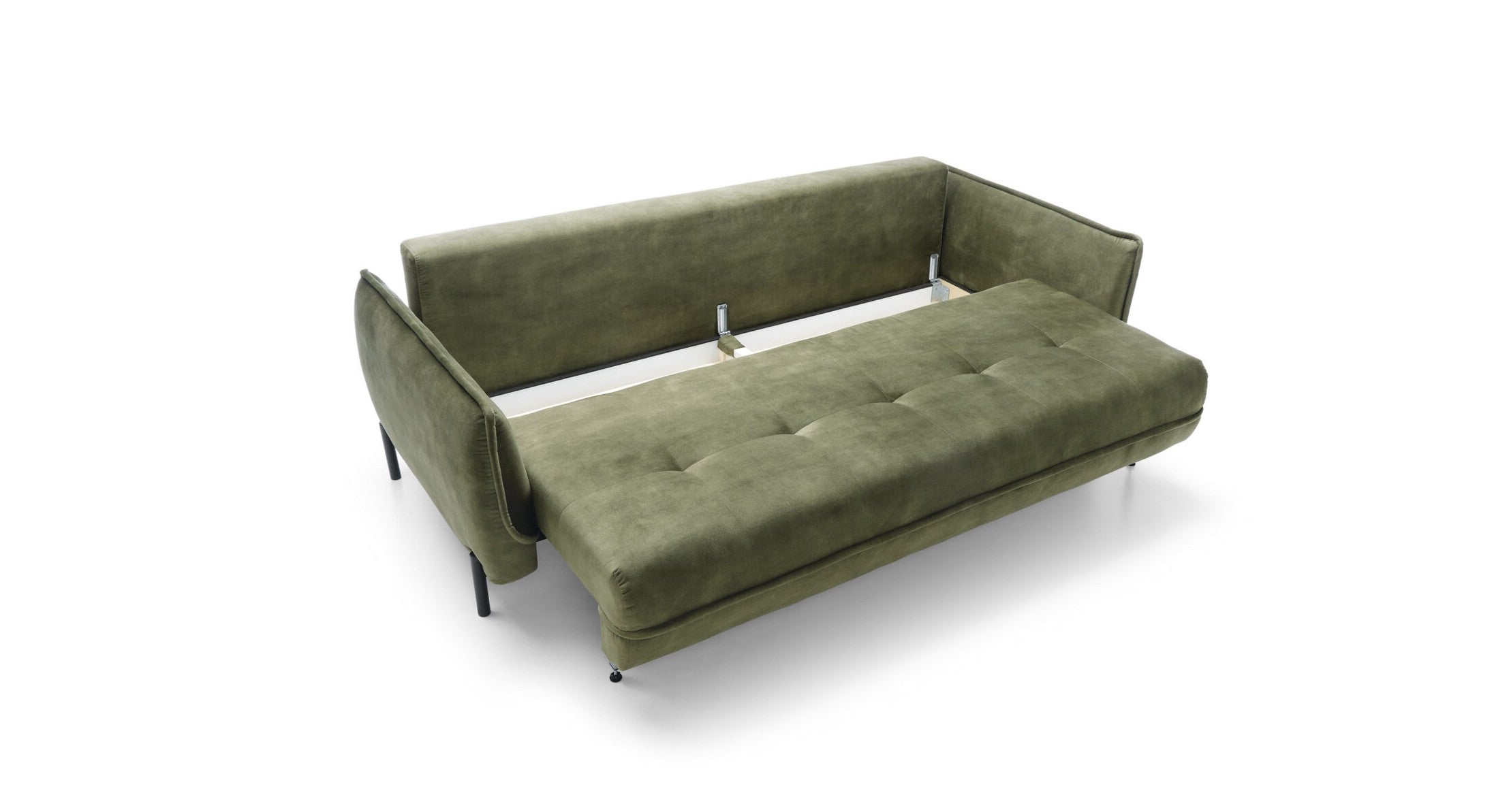 Designer Sofa Osaka mit Schlaffunktion & Bettkasten in Samt