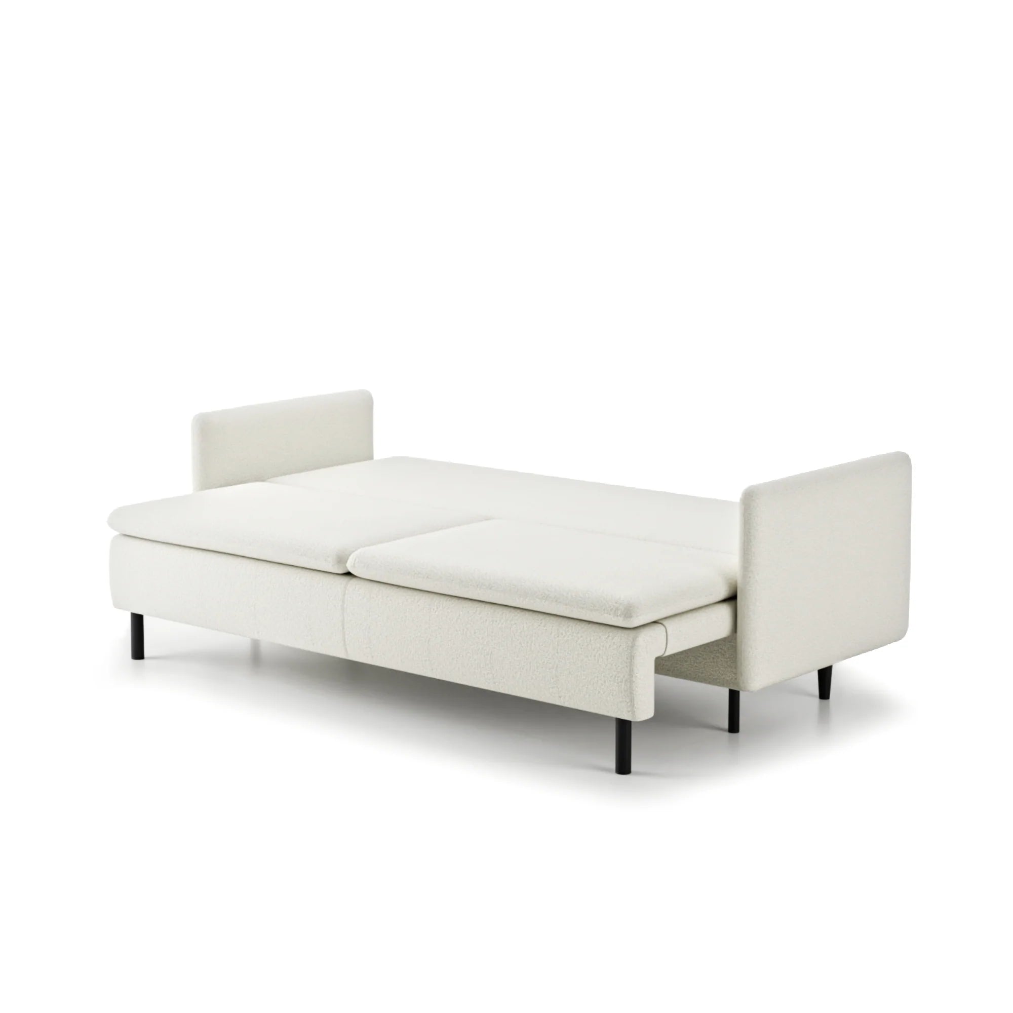 Designer Sofa Asti 3-Sitzer mit Schlaff- & Bettkasten in Stoff