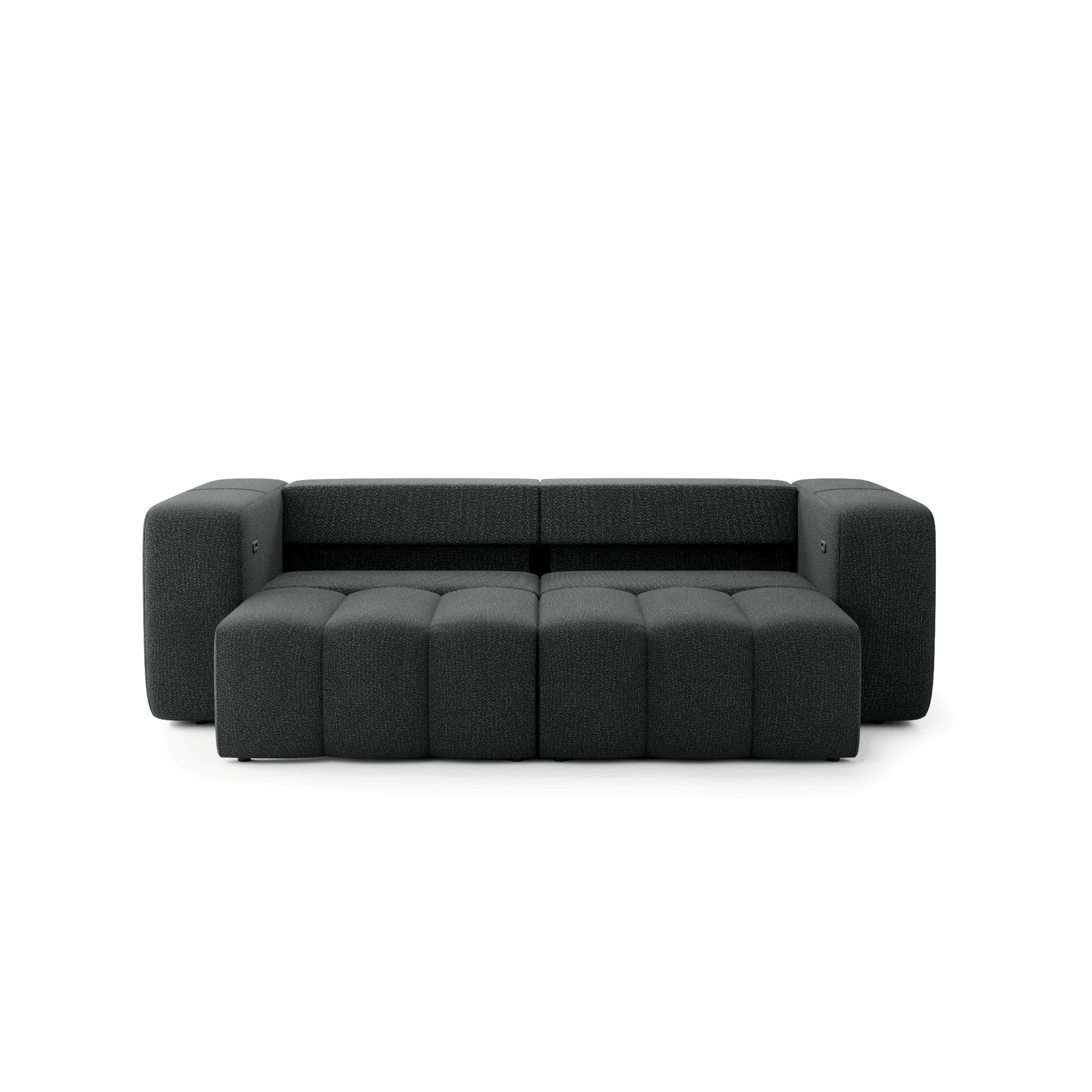 Designer Sofa Bern elektrisch mit Sitzverstellung in Chenille