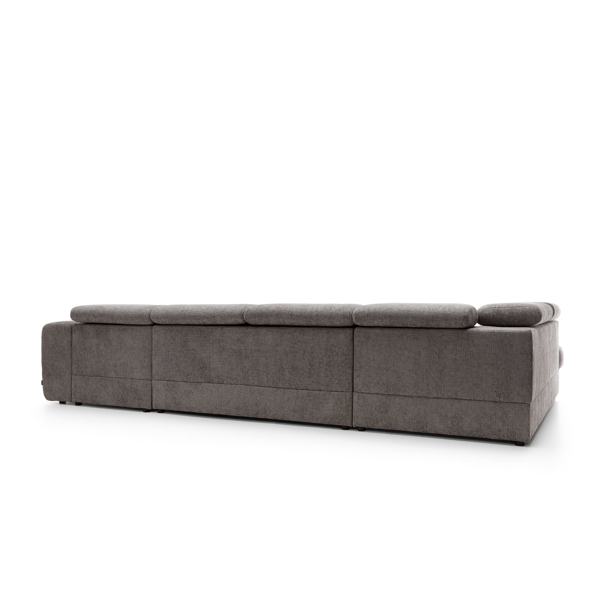 Designer Ecksofa Bluvel III mit Schlaffunktion & Bettkasten in Chenille