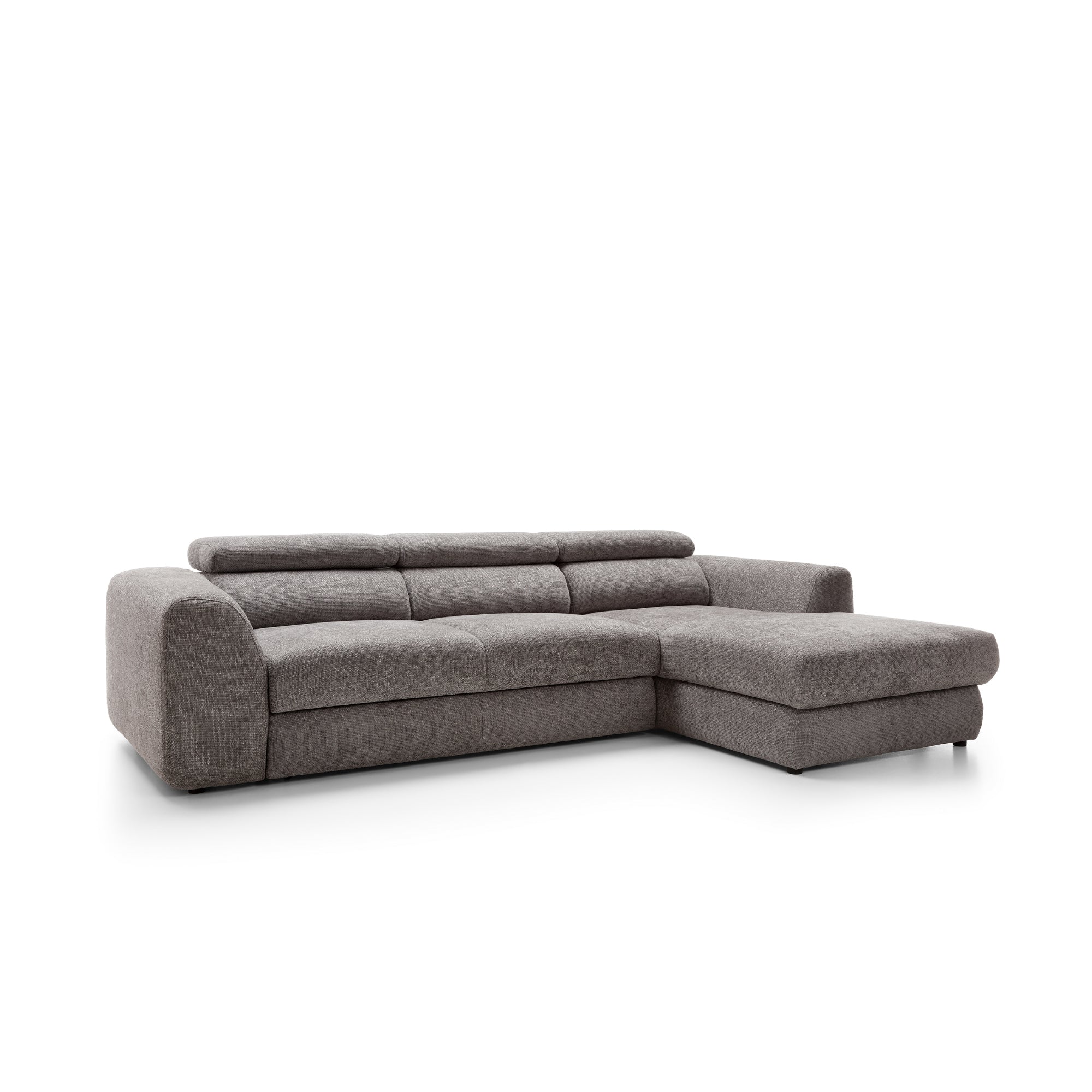 Designer Ecksofa Bluvel I mit Schlaffunktion & Bettkasten in Chenille