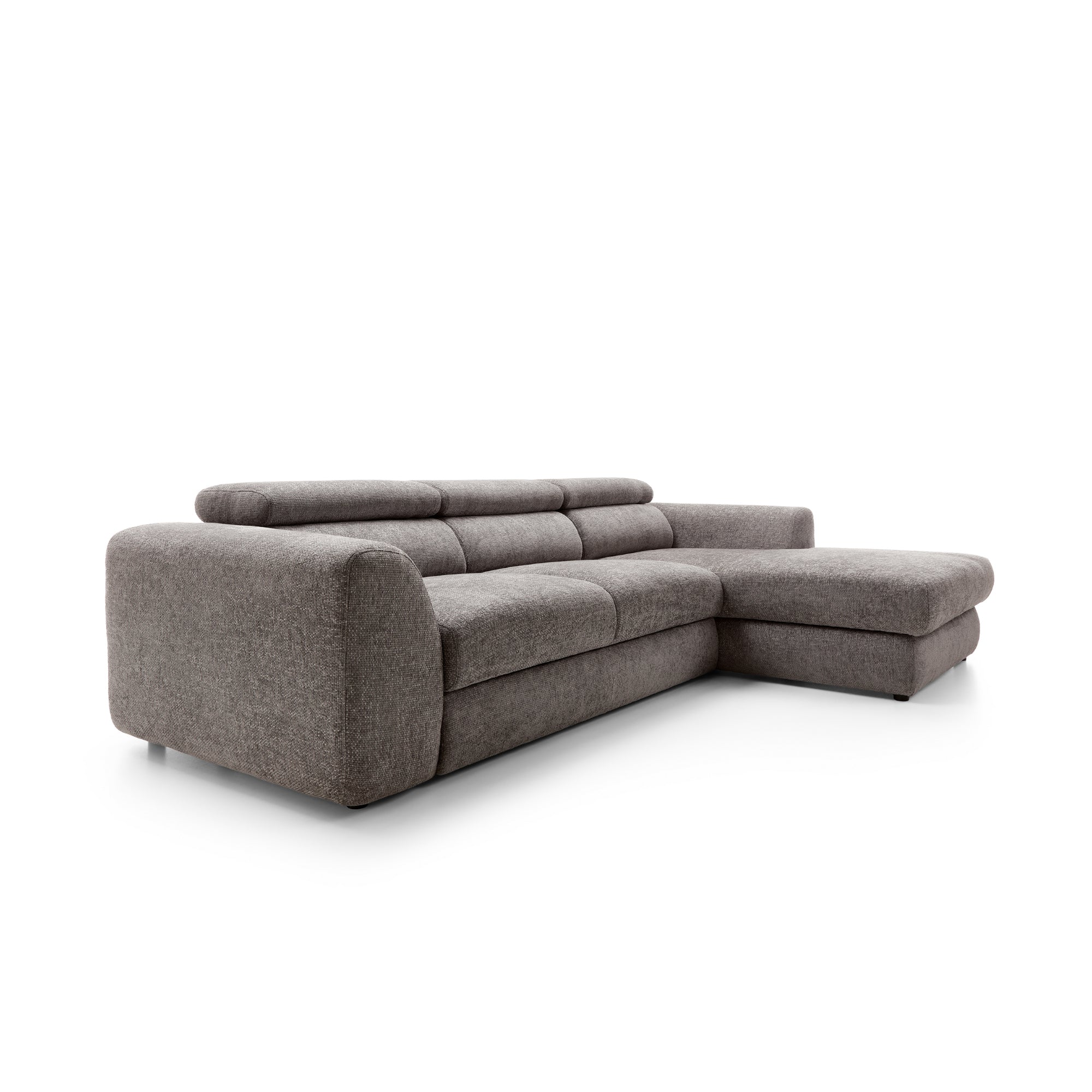 Designer Ecksofa Bluvel I mit Schlaffunktion & Bettkasten in Chenille