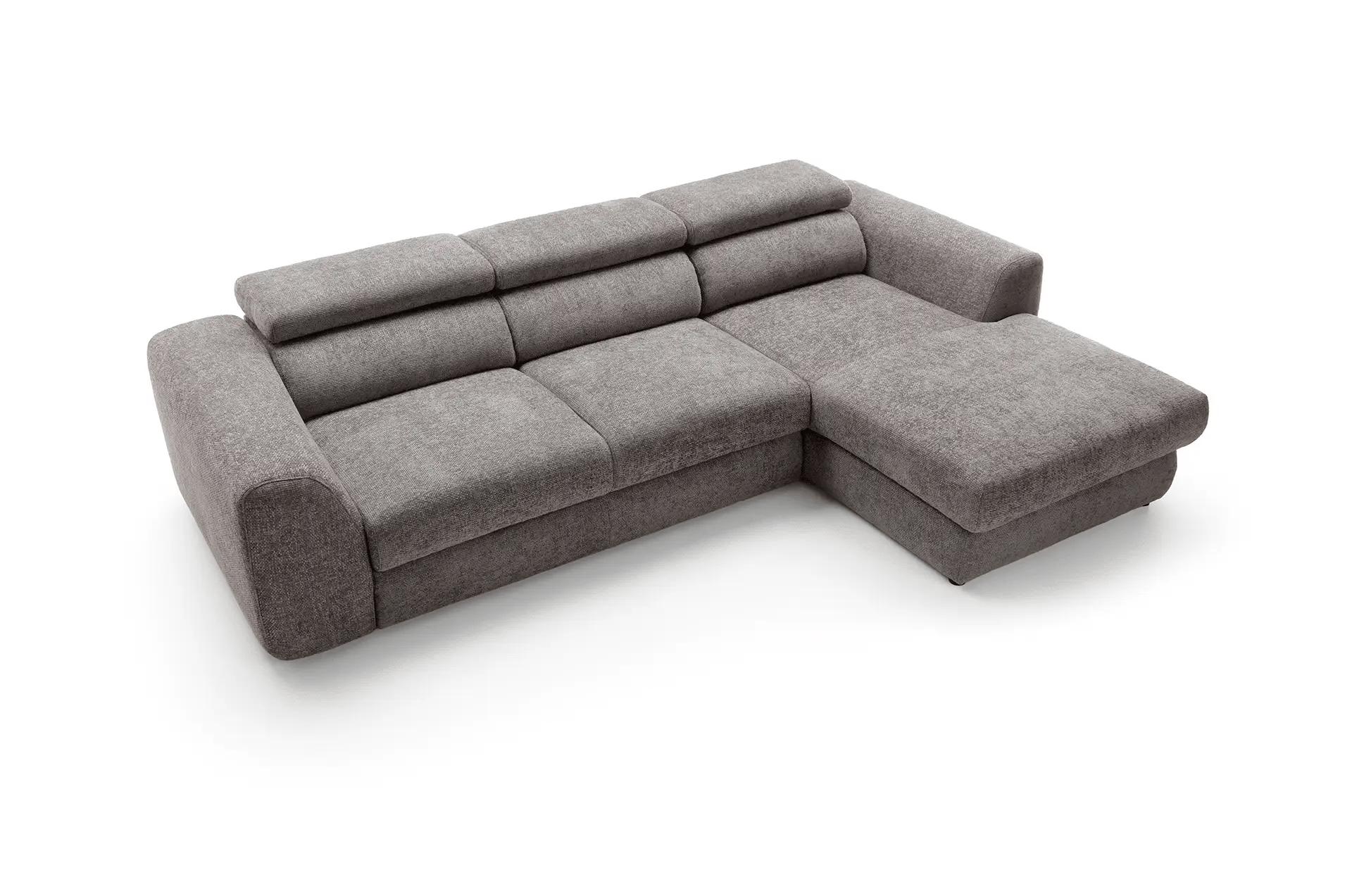 Designer Ecksofa Bluvel I mit Schlaffunktion & Bettkasten in Chenille