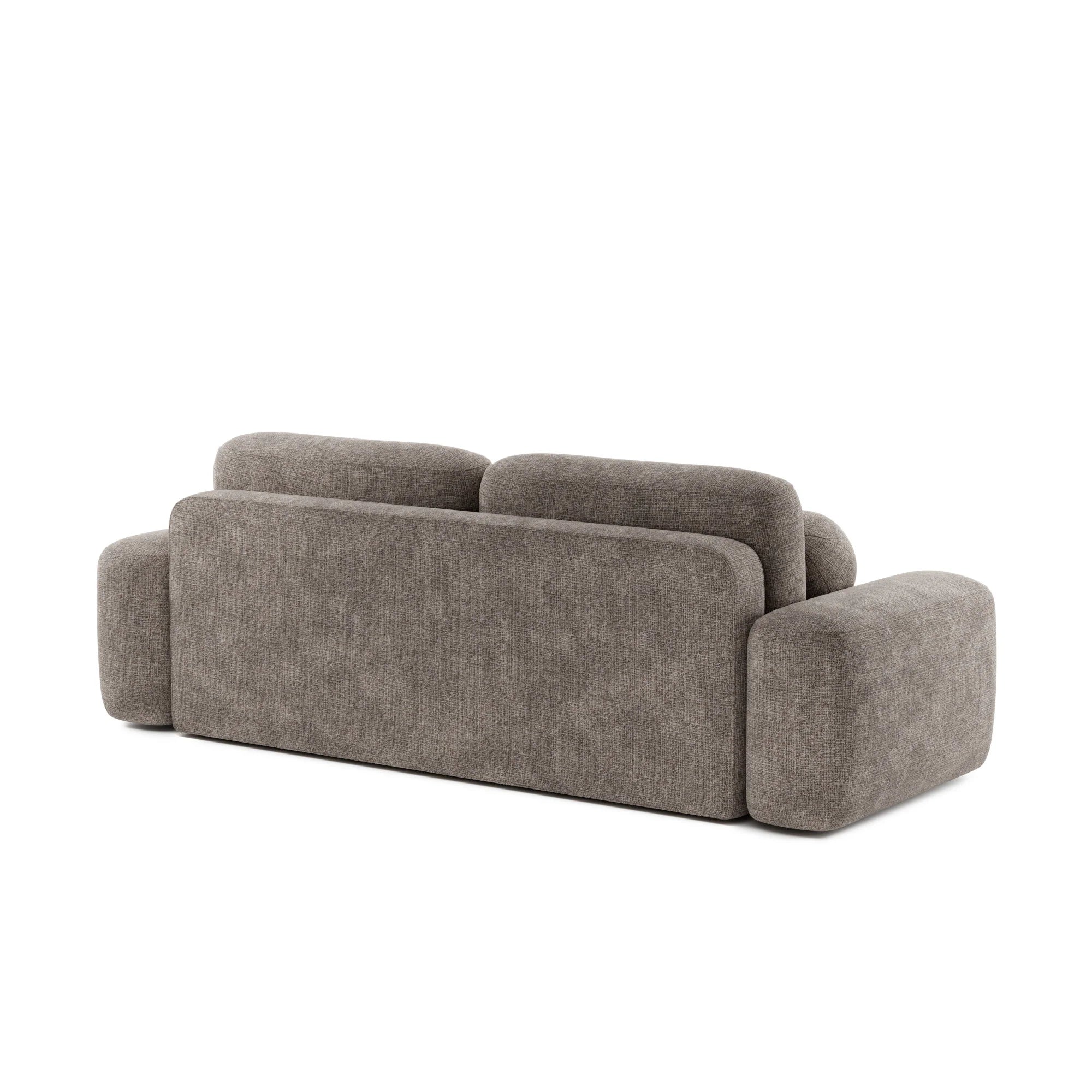 Designer Sofa Bold mit Schlaffunktion & Bettkasten in Chenille