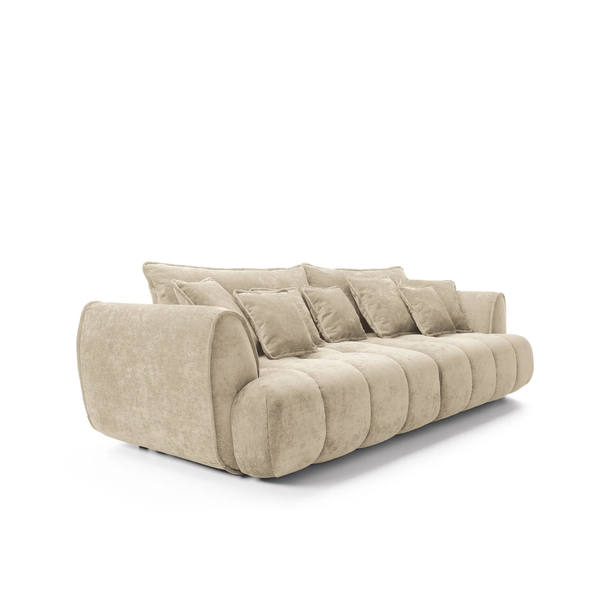 Designer Sofa Bombay mit Schlaff- & Bettkasten in Samt