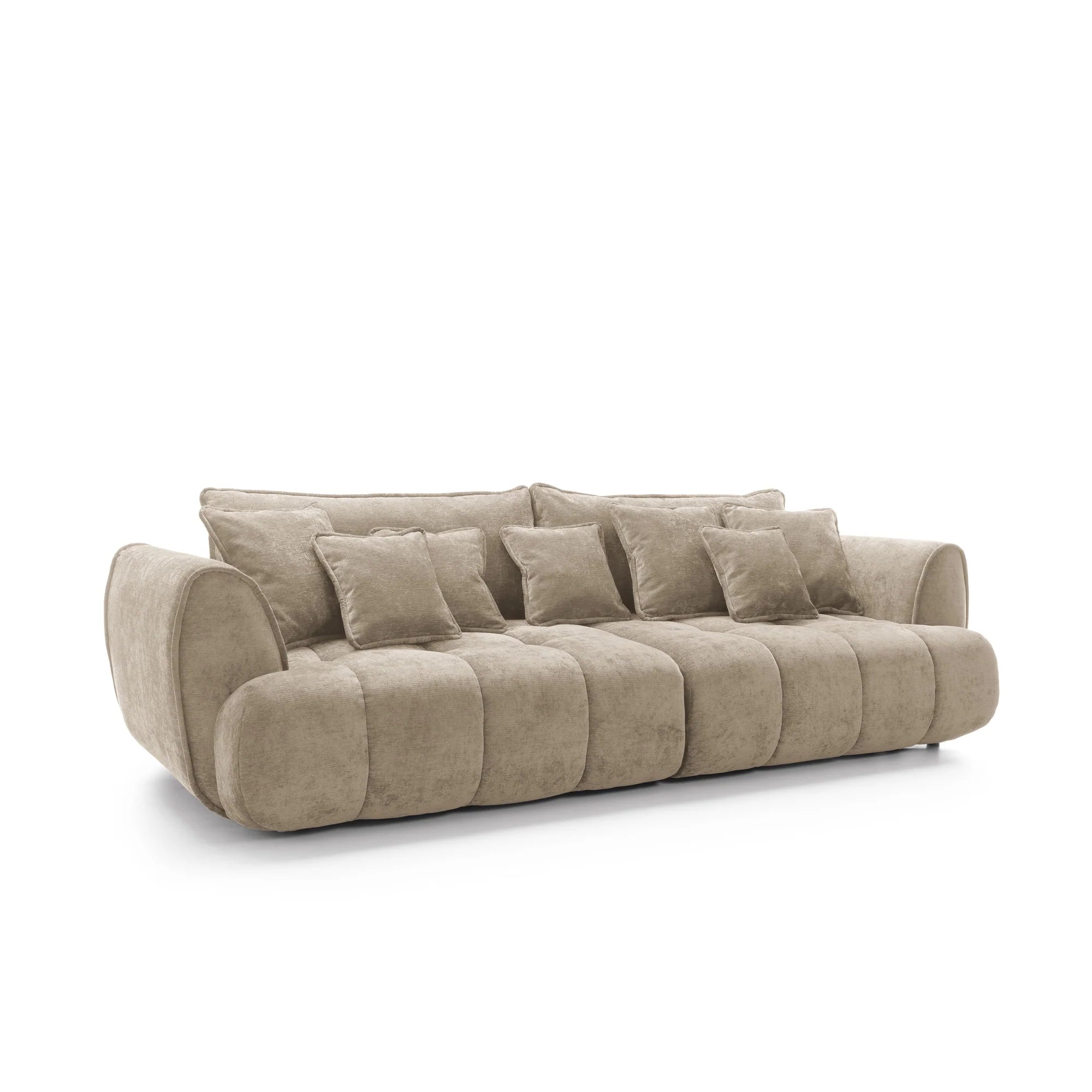 Designer Sofa Bombay mit Schlaff- & Bettkasten in Samt