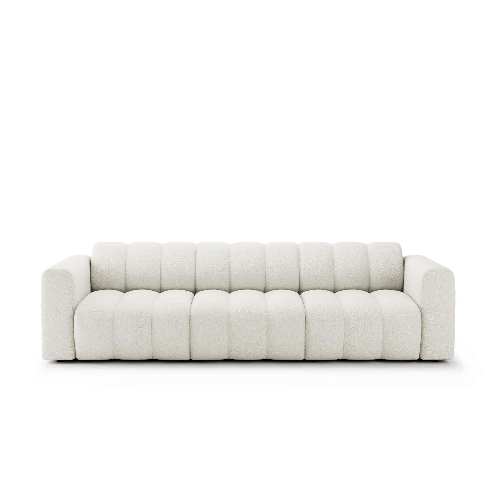 Designer Sofa Bummel 3-Sitzer modular in Bouclé