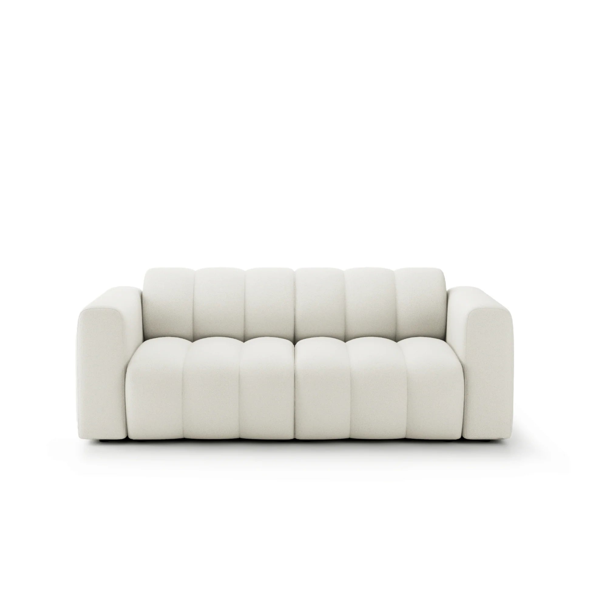 Designer Sofa Bummel 2-Sitzer modular in Bouclé