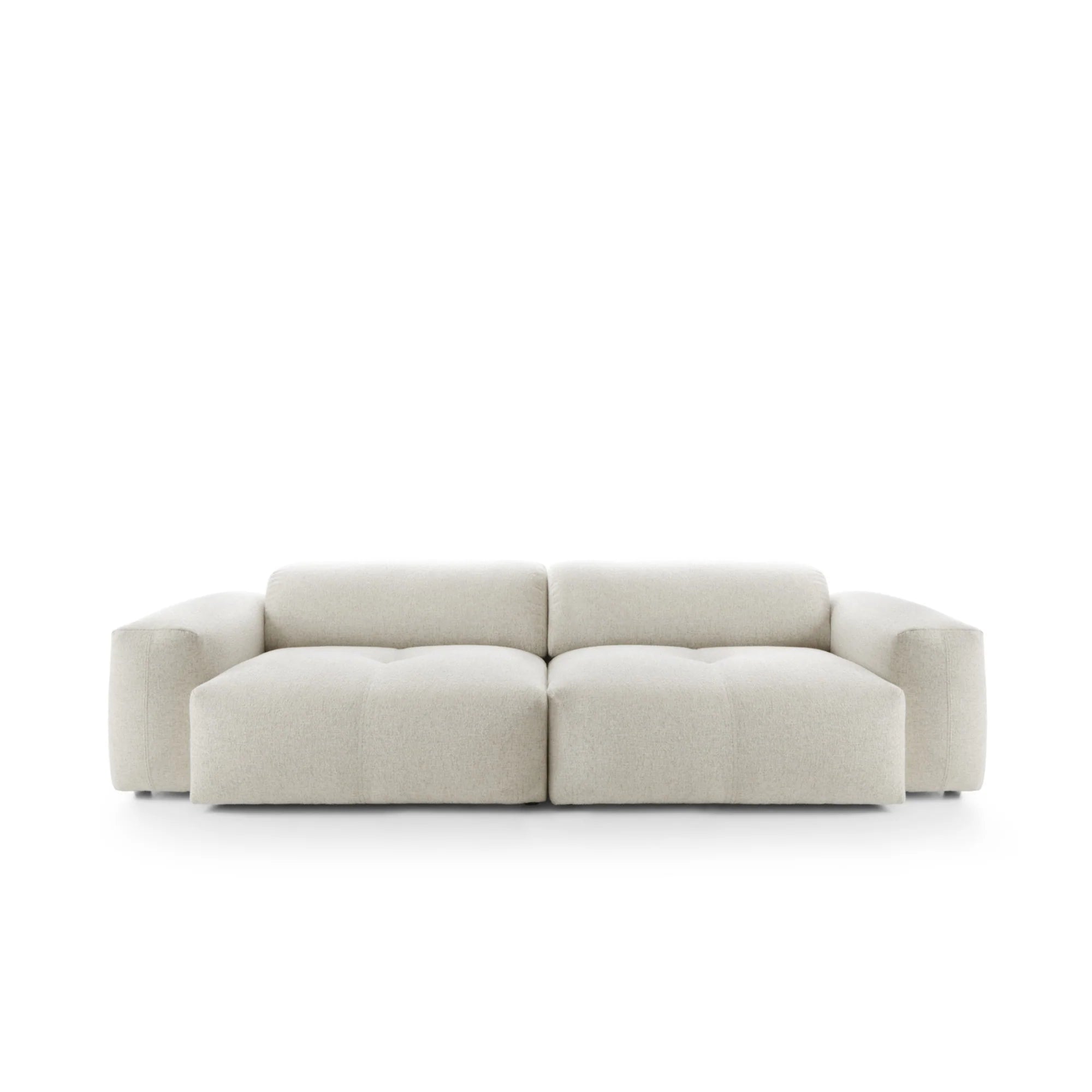 Designer Ecksofa Calm modular 3-Sitzer in Bouclé