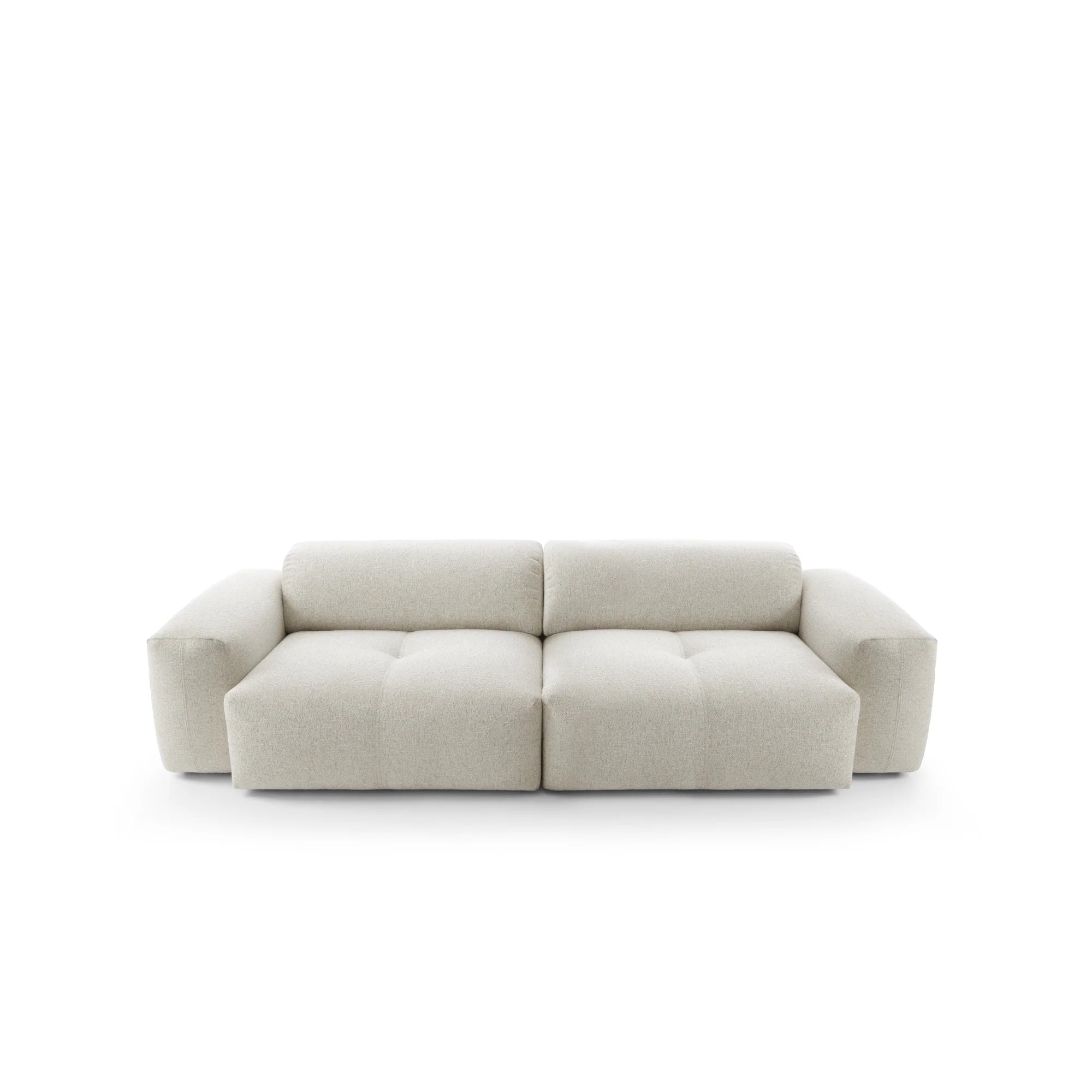 Designer Ecksofa Calm modular 3-Sitzer in Bouclé