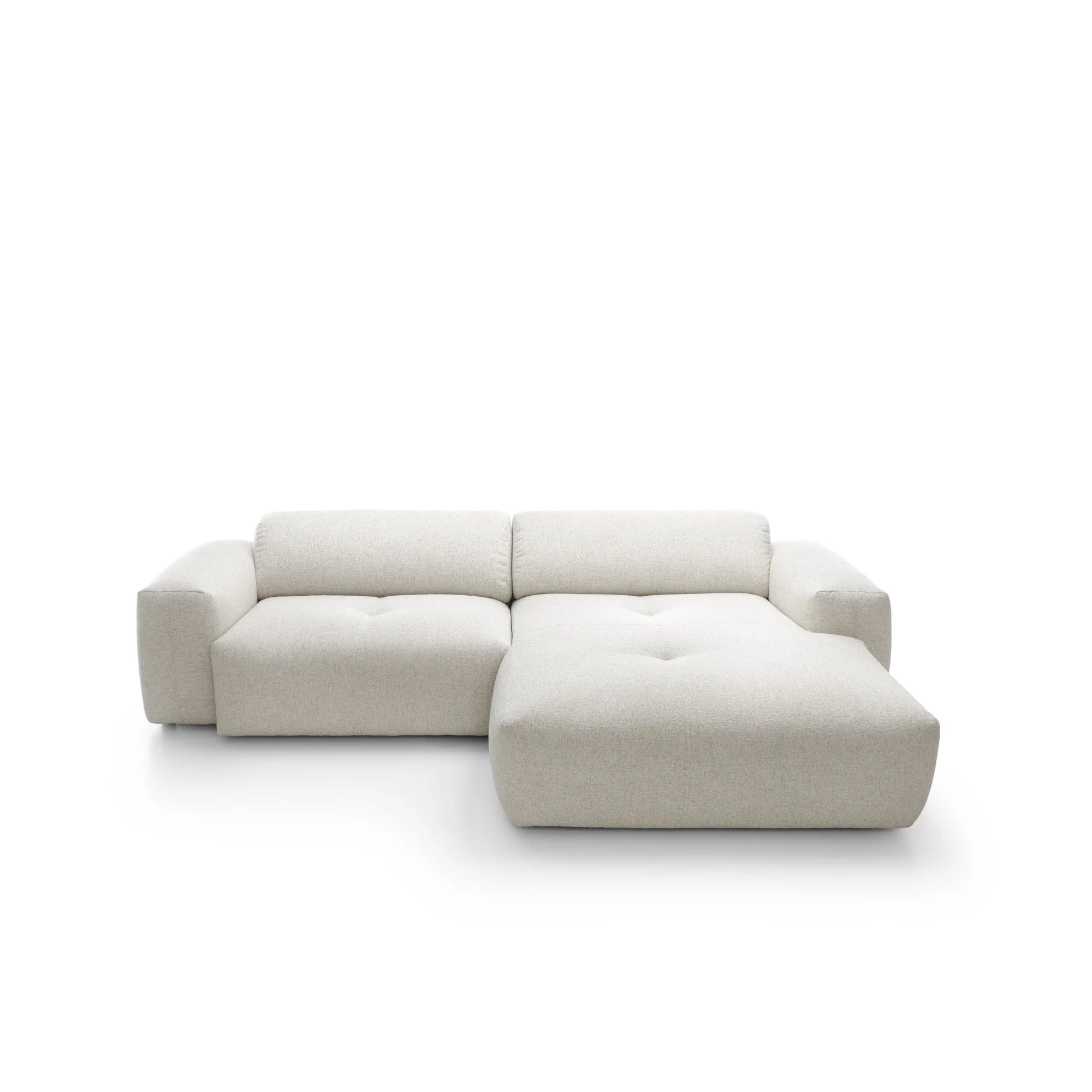 Designer Ecksofa Calm modular 3-Sitzer in Bouclé
