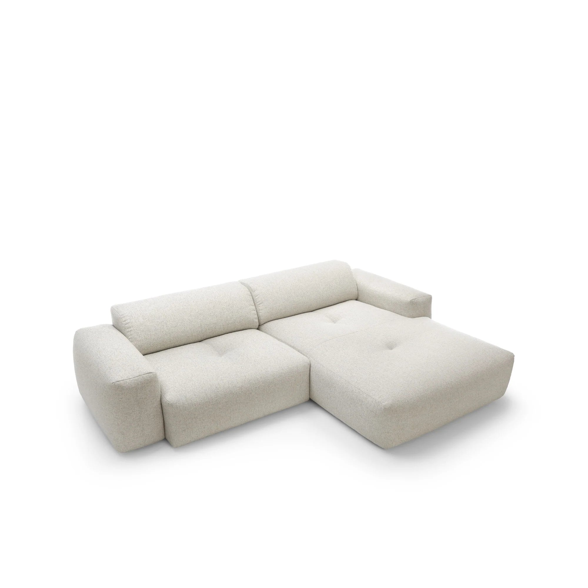 Designer Ecksofa Calm modular 3-Sitzer in Bouclé