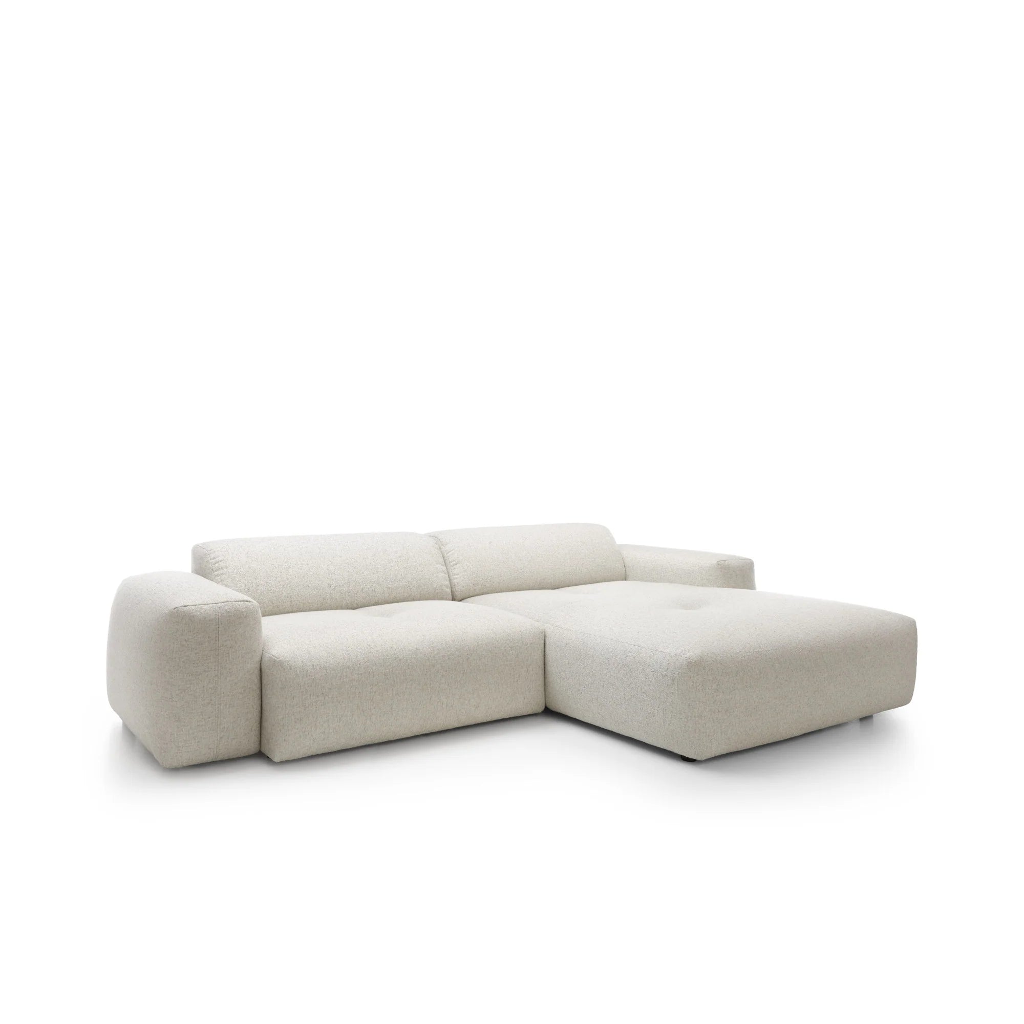 Designer Ecksofa Calm modular 3-Sitzer in Bouclé