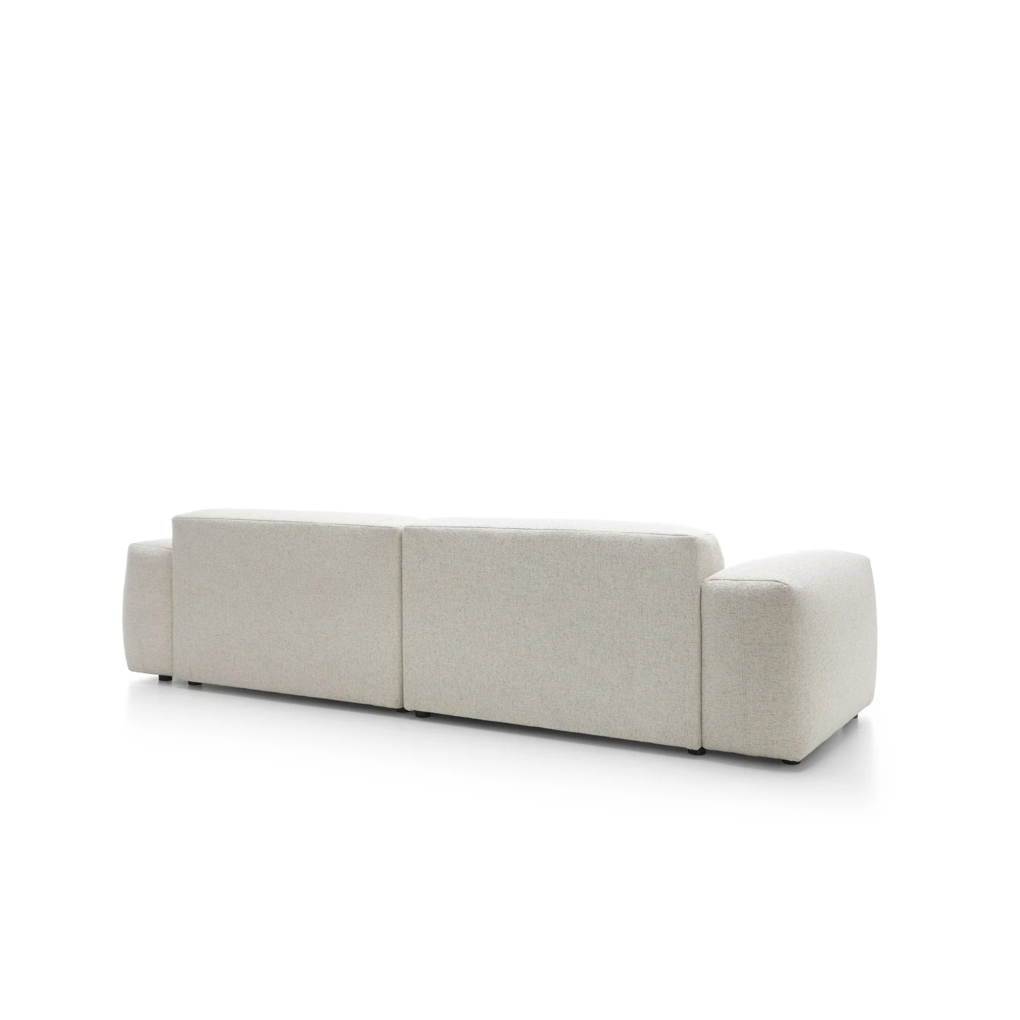 Designer Ecksofa Calm modular 3-Sitzer in Bouclé