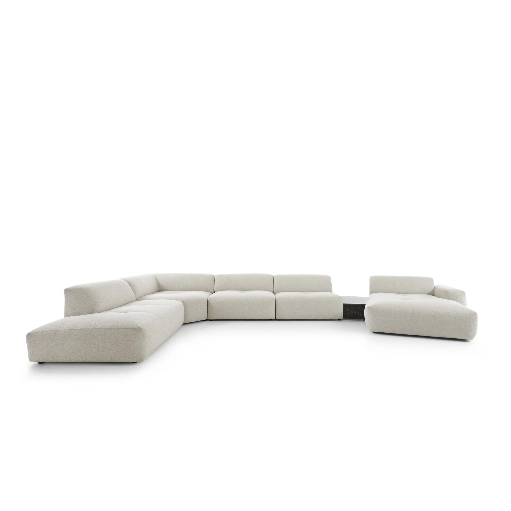 Designer Wohnlandschaft Calm modular in Bouclé