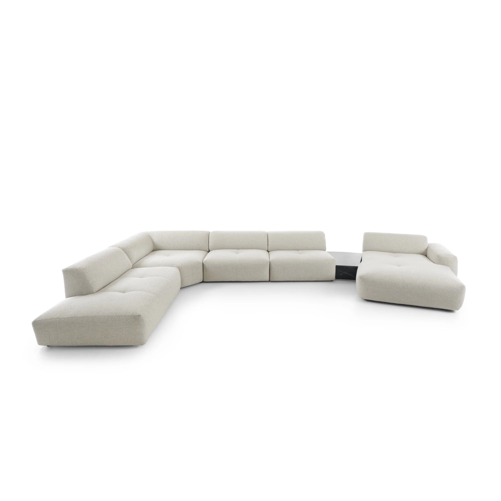 Designer Wohnlandschaft Calm modular in Bouclé