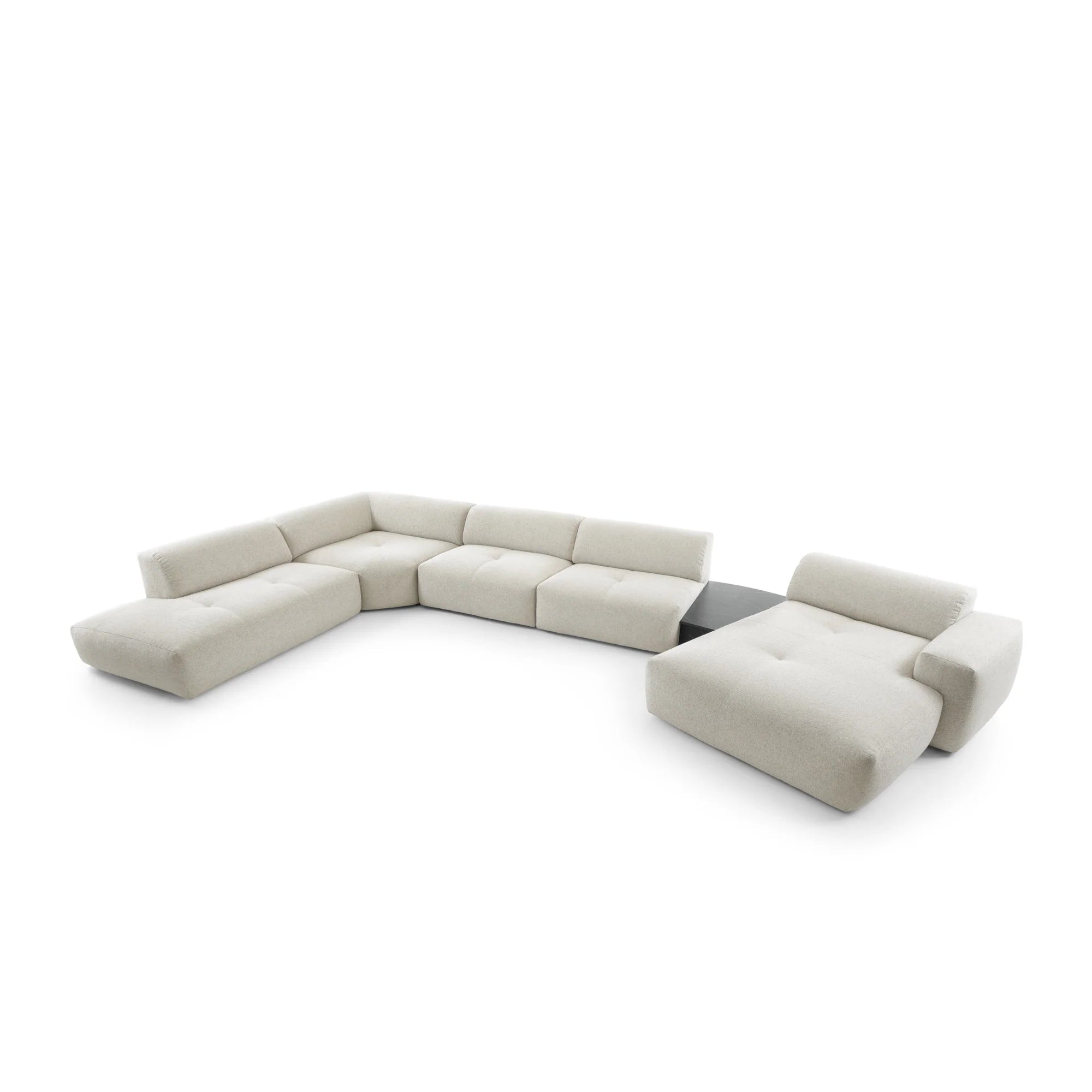 Designer Wohnlandschaft Calm modular in Bouclé