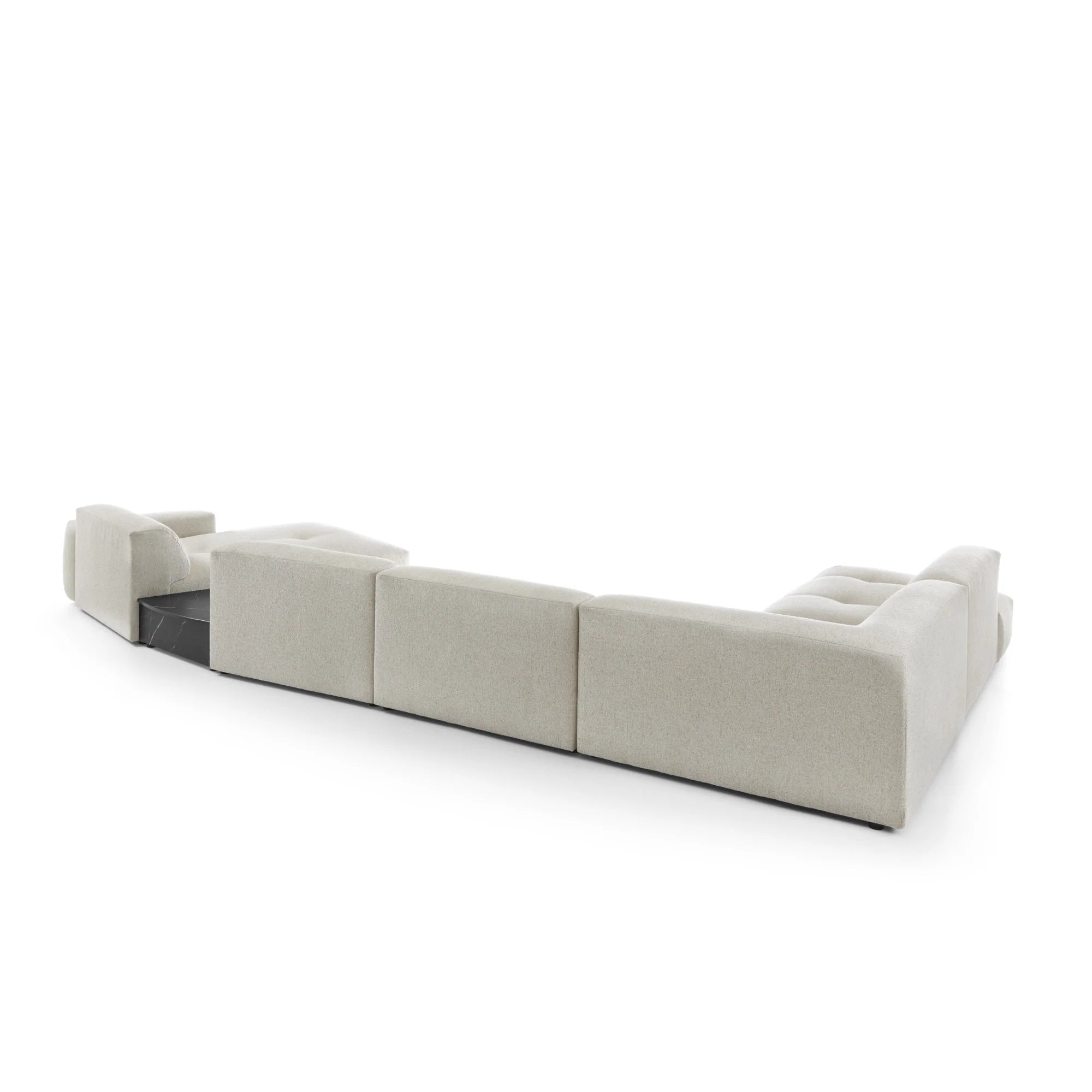 Designer Wohnlandschaft Calm modular in Bouclé