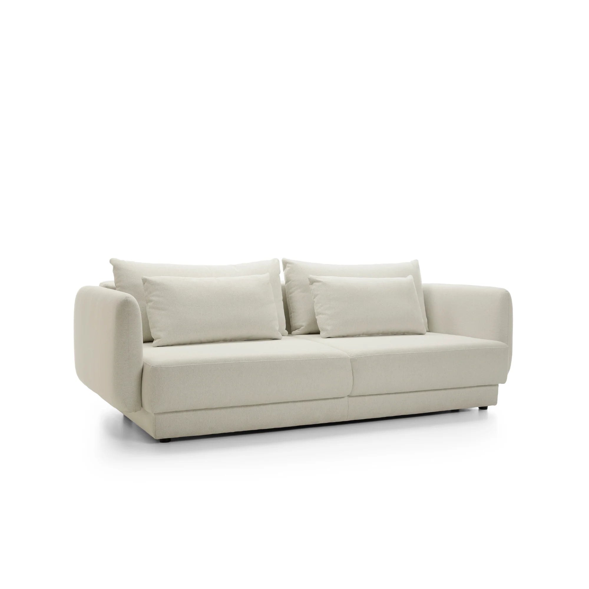 Designer Sofa Evora mit Schlaf- und Bettkasten in Stoff