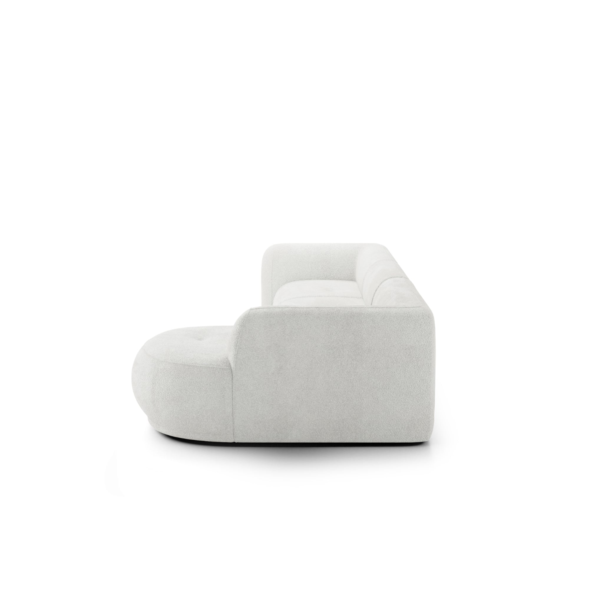 Designer Ecksofa Gio L modular in Bouclé