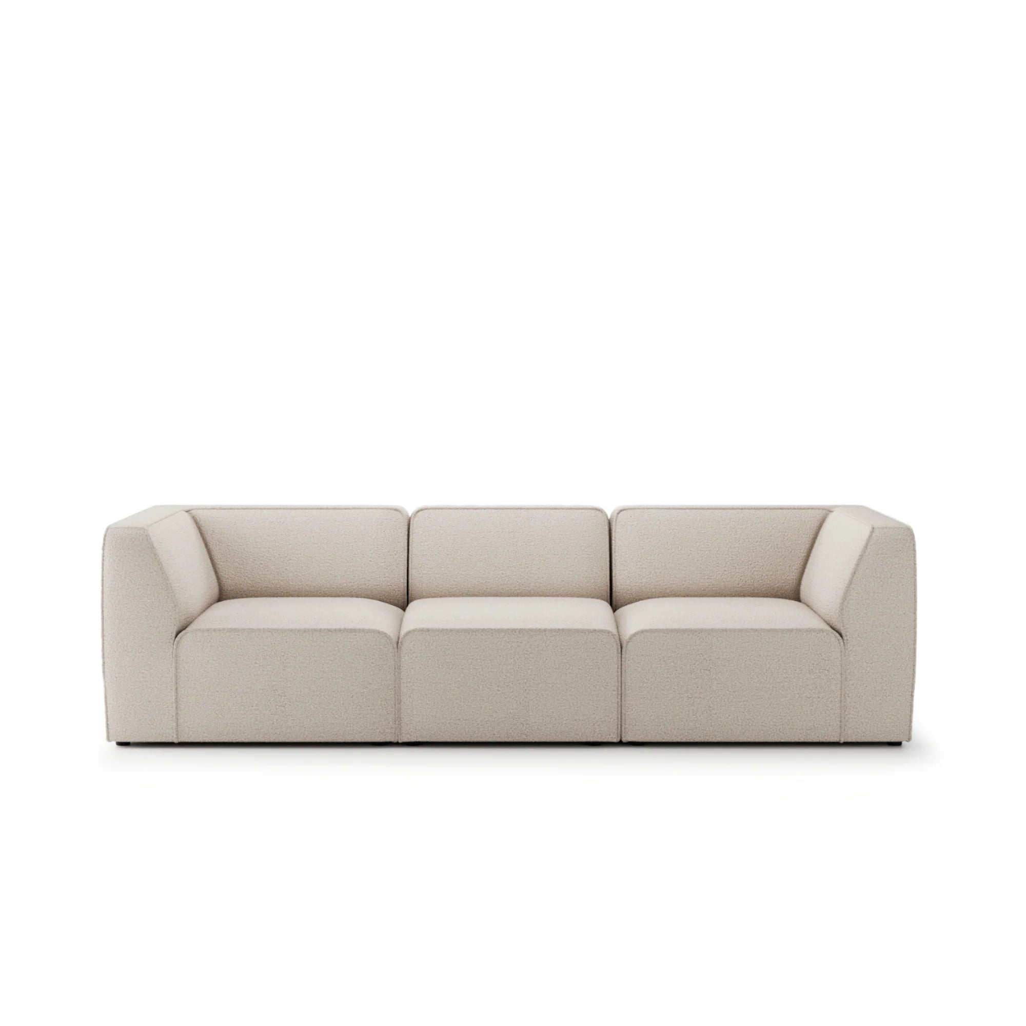 Designer Sofa Hugg 3‑Sitzer modular in Bouclé