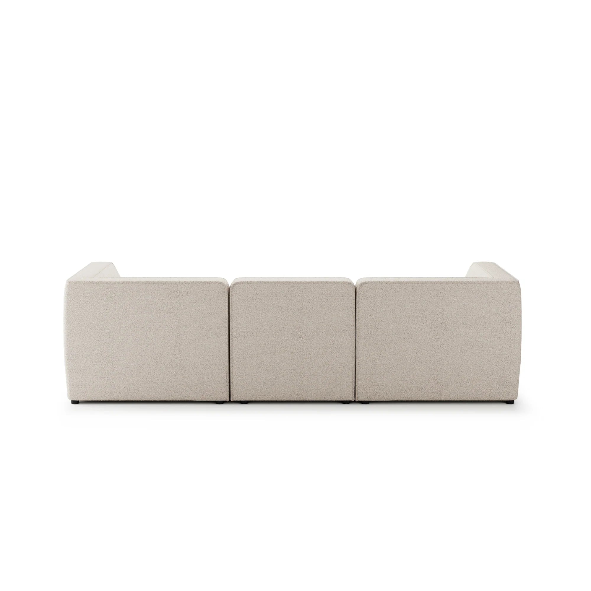 Designer Sofa Hugg 3‑Sitzer modular in Bouclé