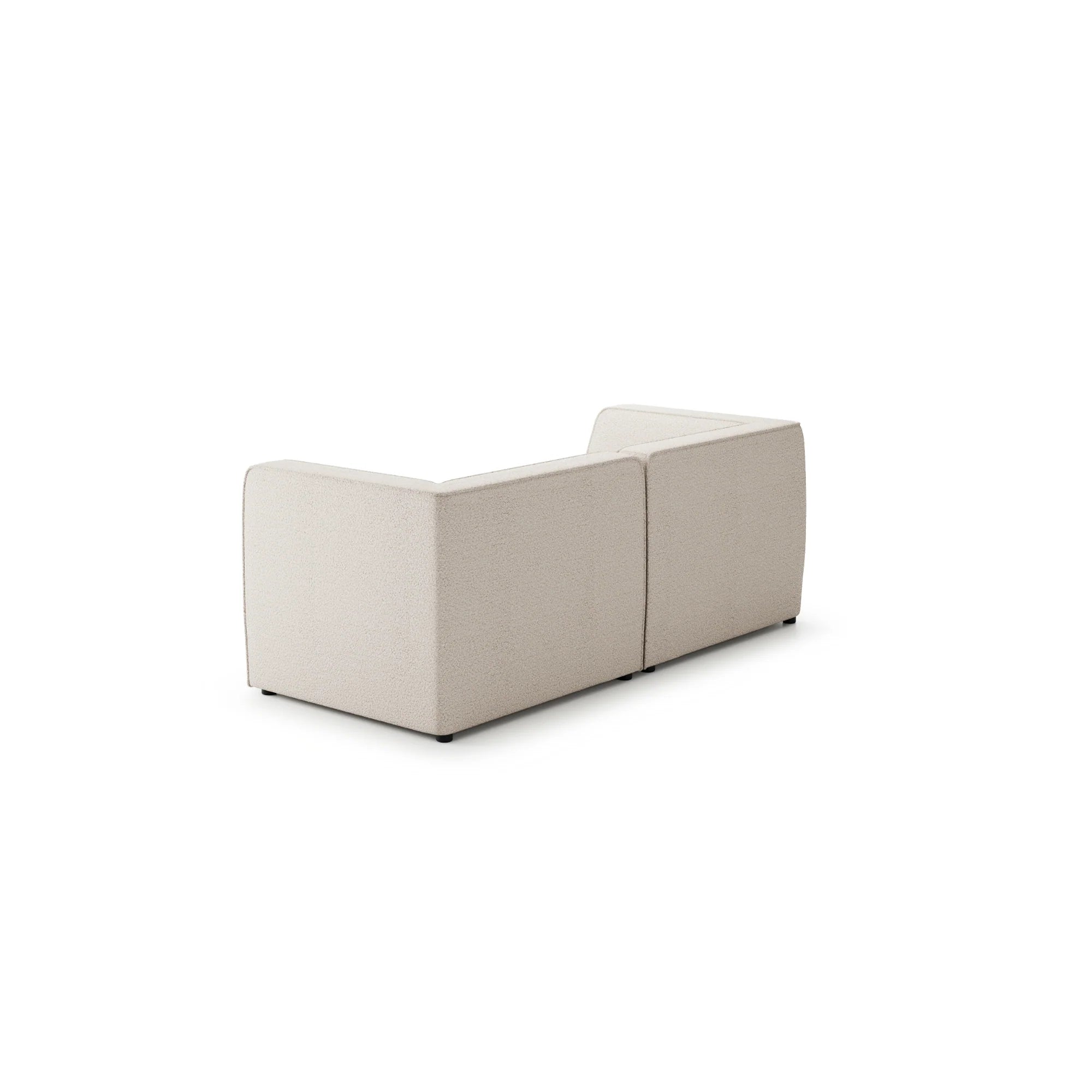 Designer 2‑Sitzer Sofa Hugg modular in Bouclé