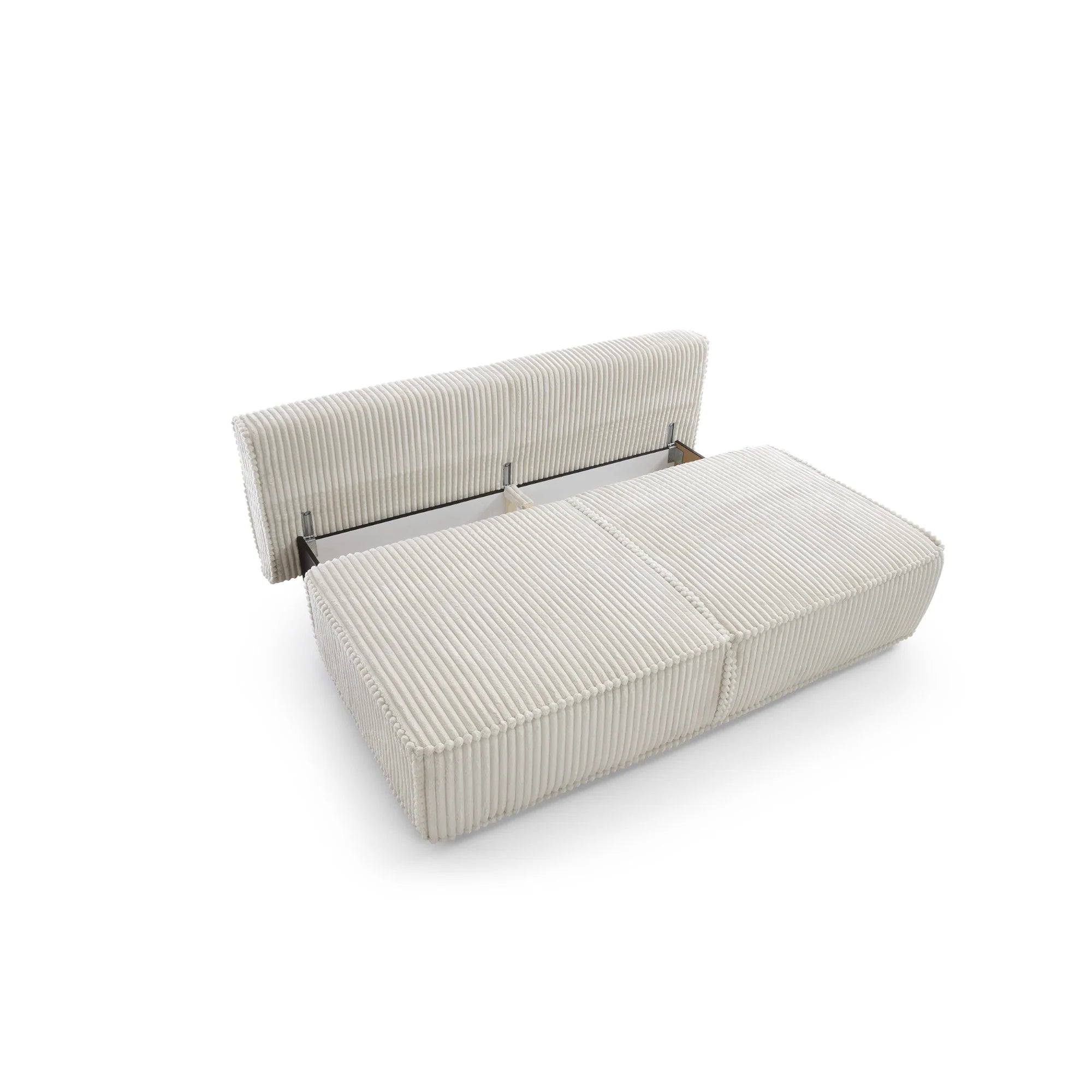 Designer Sofa Komma mit Schlaffunktion & Bettkasten in Cord