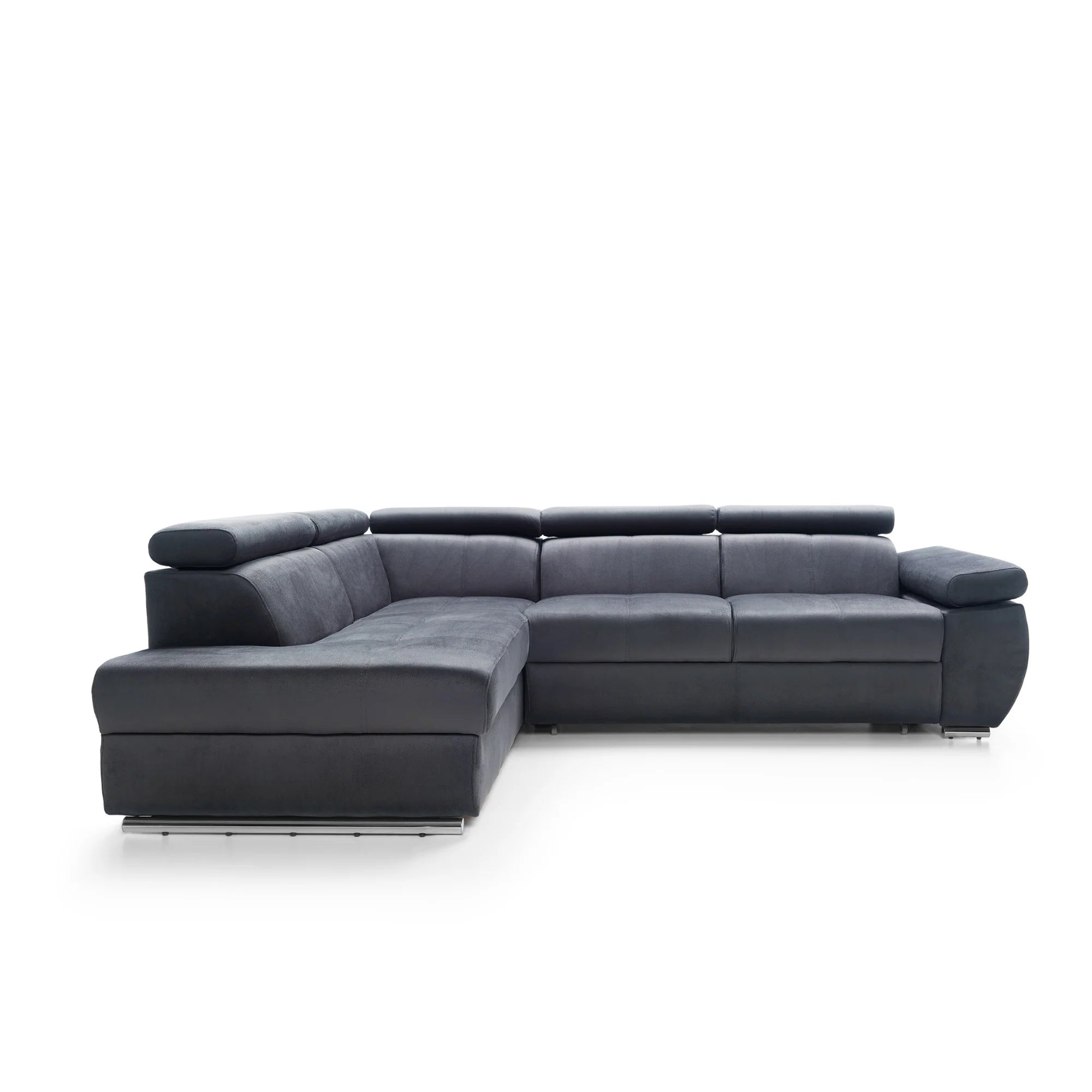 Designer Ecksofa Lizbona II mit Schlaffunktion & Bettkasten in Samt