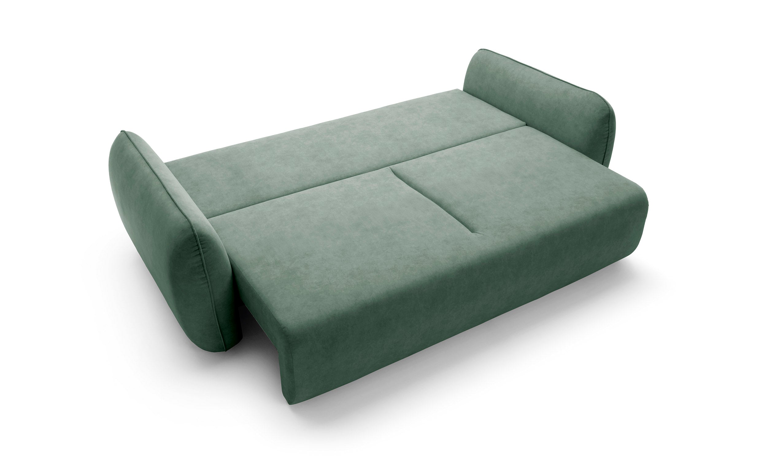 Designer Maloy Sofa mit Schlaffunktion & Bettkasten in Samt