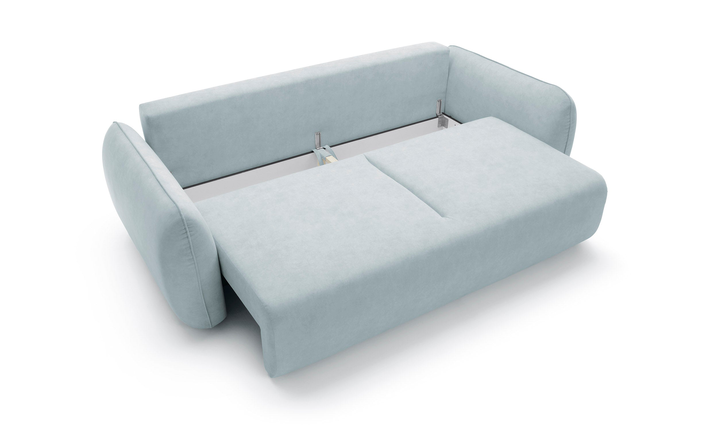 Designer Maloy Sofa mit Schlaffunktion & Bettkasten in Samt