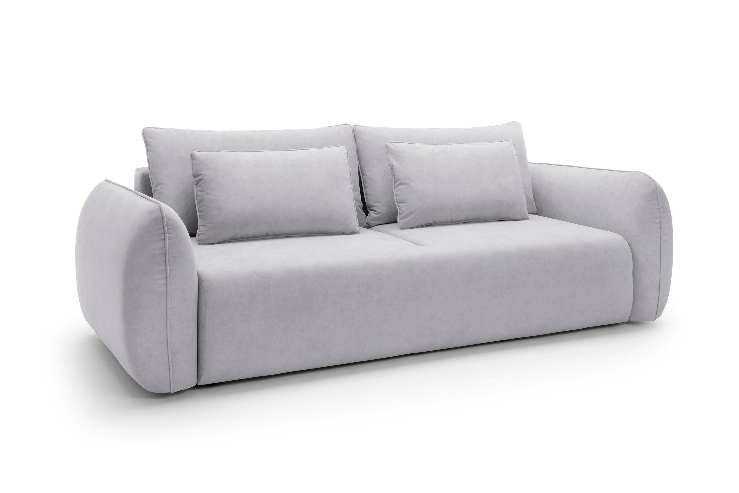 Designer Maloy Sofa mit Schlaffunktion & Bettkasten in Samt