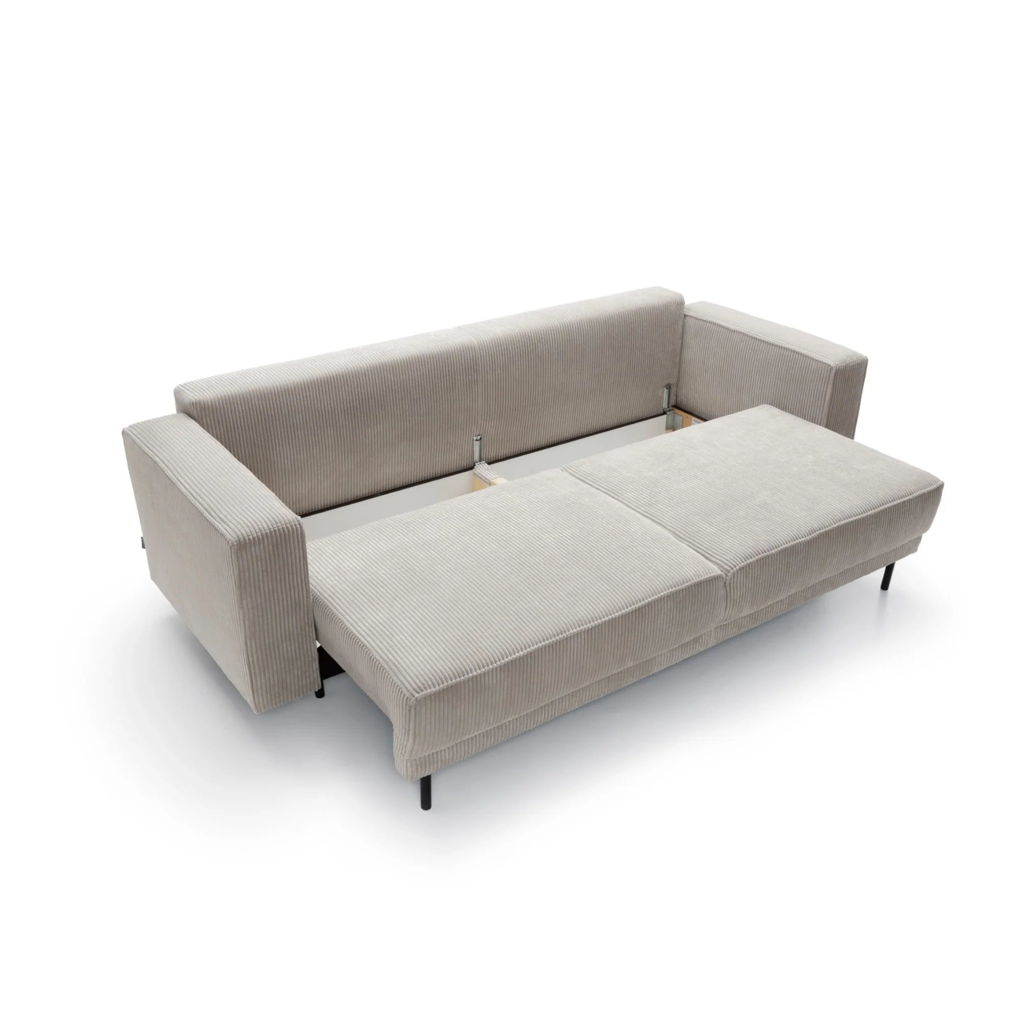 Designer Sofa Modo mit Schlaffunktion & Bettkasten in Cord