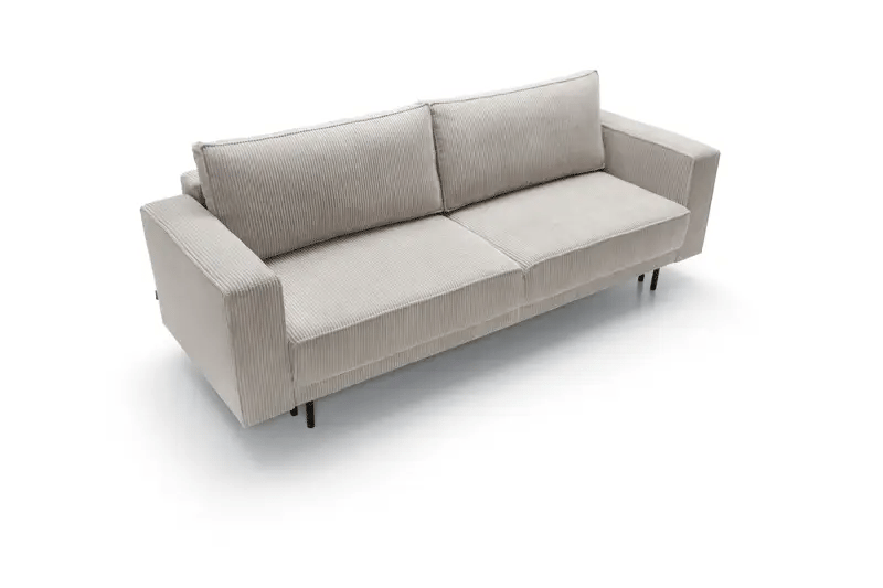 Designer Sofa Modo mit Schlaffunktion & Bettkasten in Cord