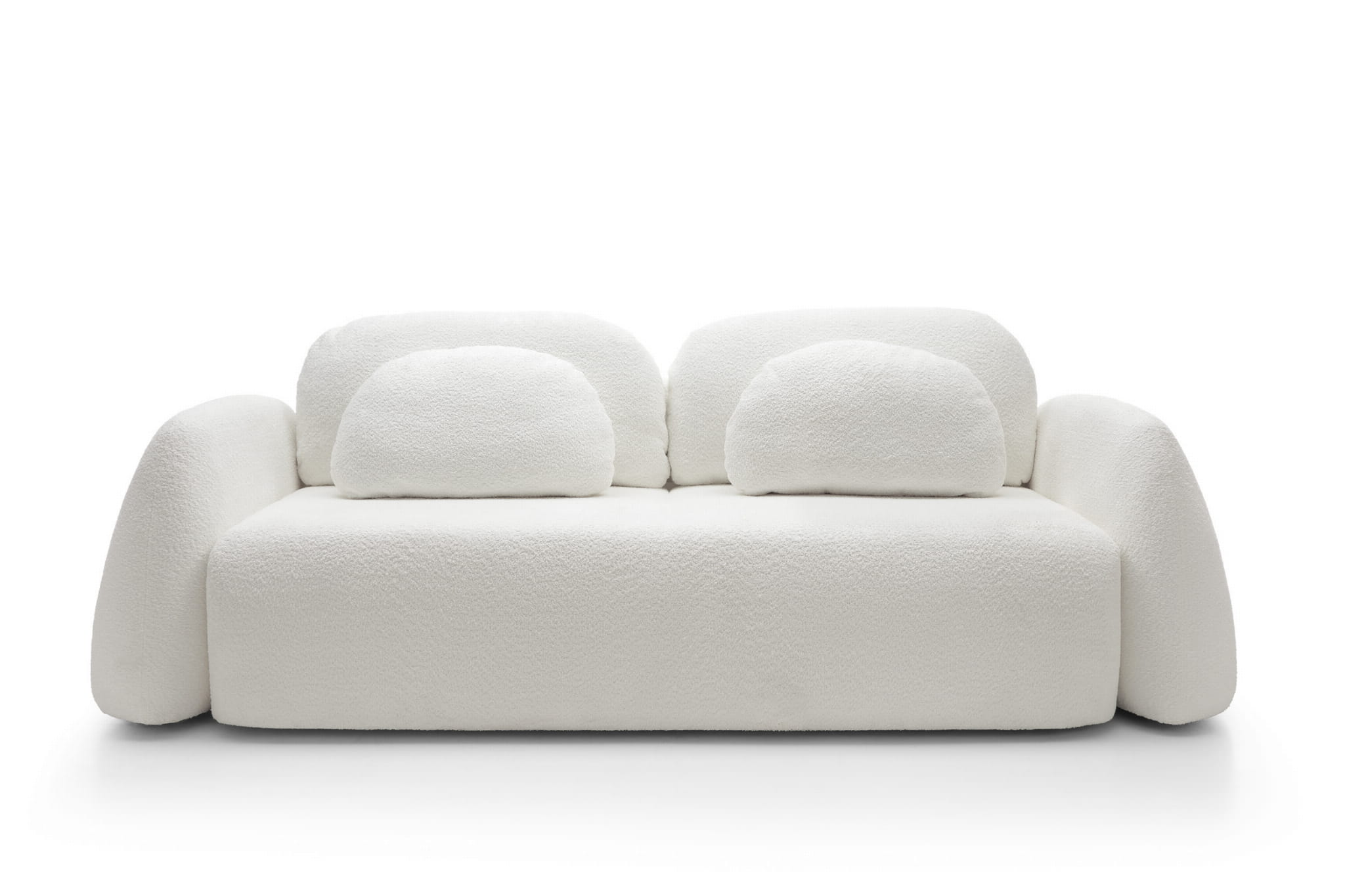 Designer Sofa Monsoon mit Schlaff- & Bettkasten in Bouclé