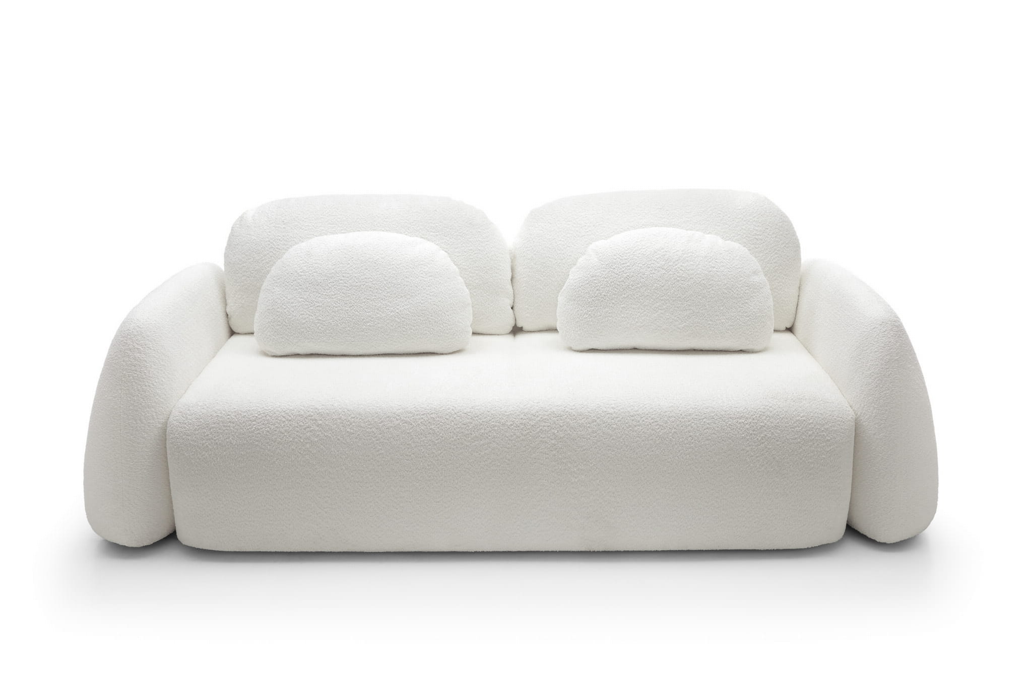 Designer Sofa Monsoon mit Schlaff- & Bettkasten in Bouclé