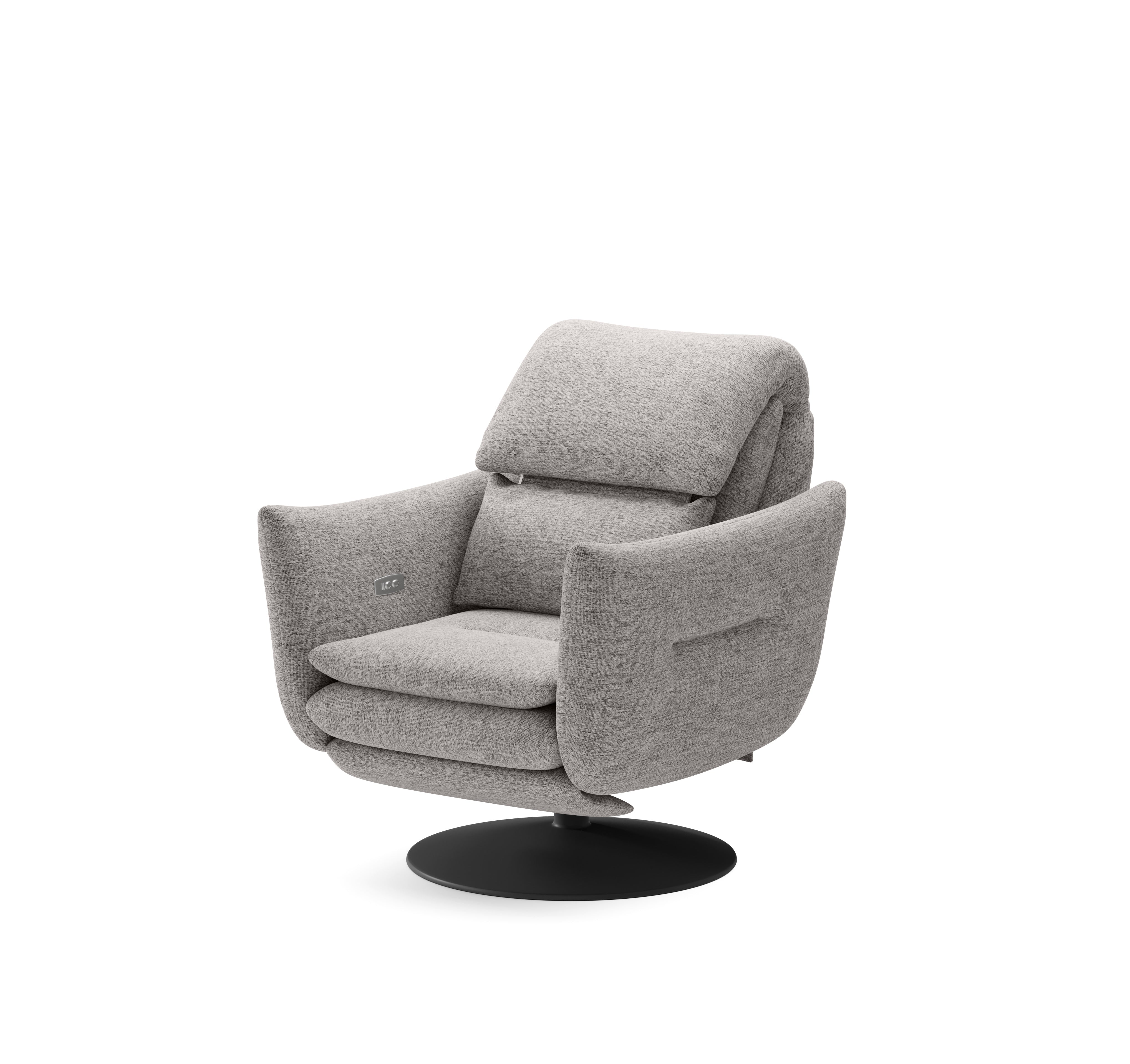 Designer Sessel Roy mit Relaxfunktion & Drehgestell