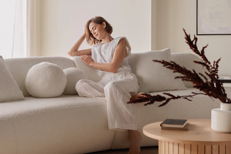 Designer 3-Sitzer Sofa Soul modular in Bouclé