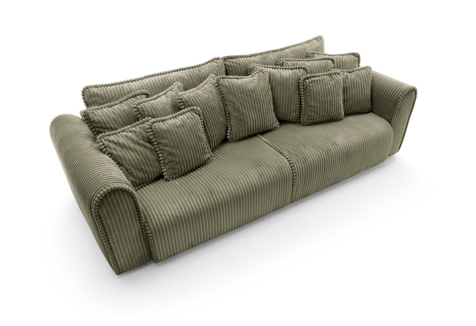 Designer Sofa Big Buddy 4-Sitzer mit Schlaff- & Bettkasten in Cord