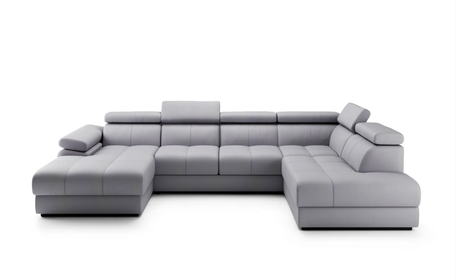 Designer Ecksofa Lizbona III mit Schlaffunktion & Bettkasten in Samt