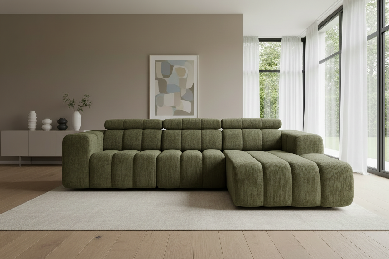 Berlin Ecksofa Olive Green - Bild 2