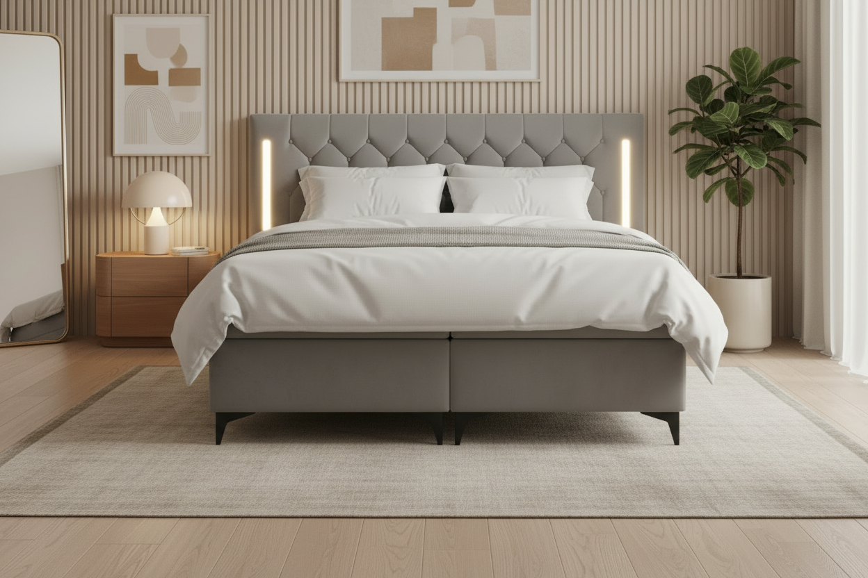 Bett Frontalansicht näher