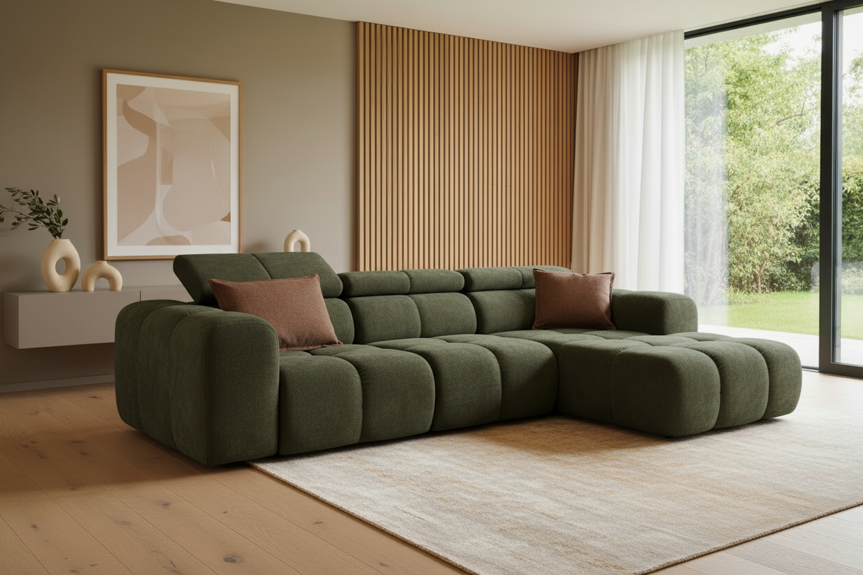 BLOOM A2E-LR in Chenille Olivgrün