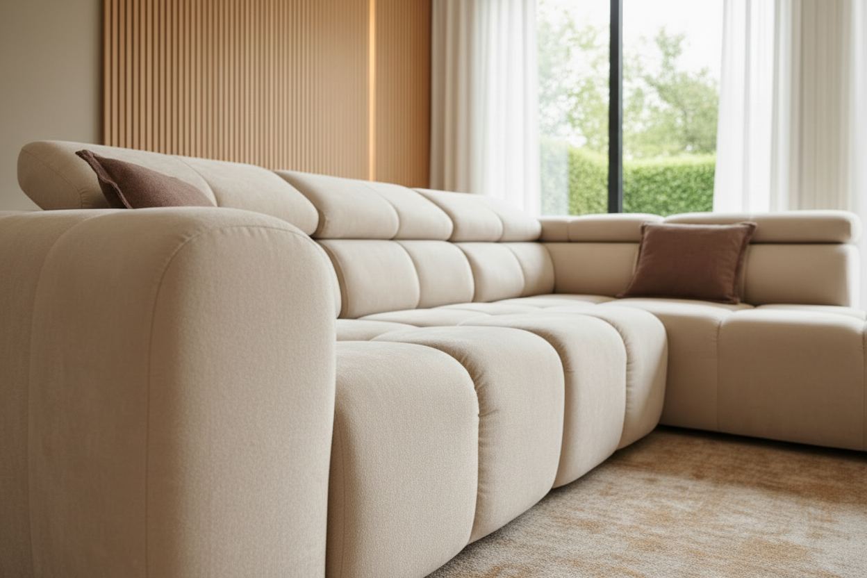 Bloom Ecksofa 45° Ansicht Nah