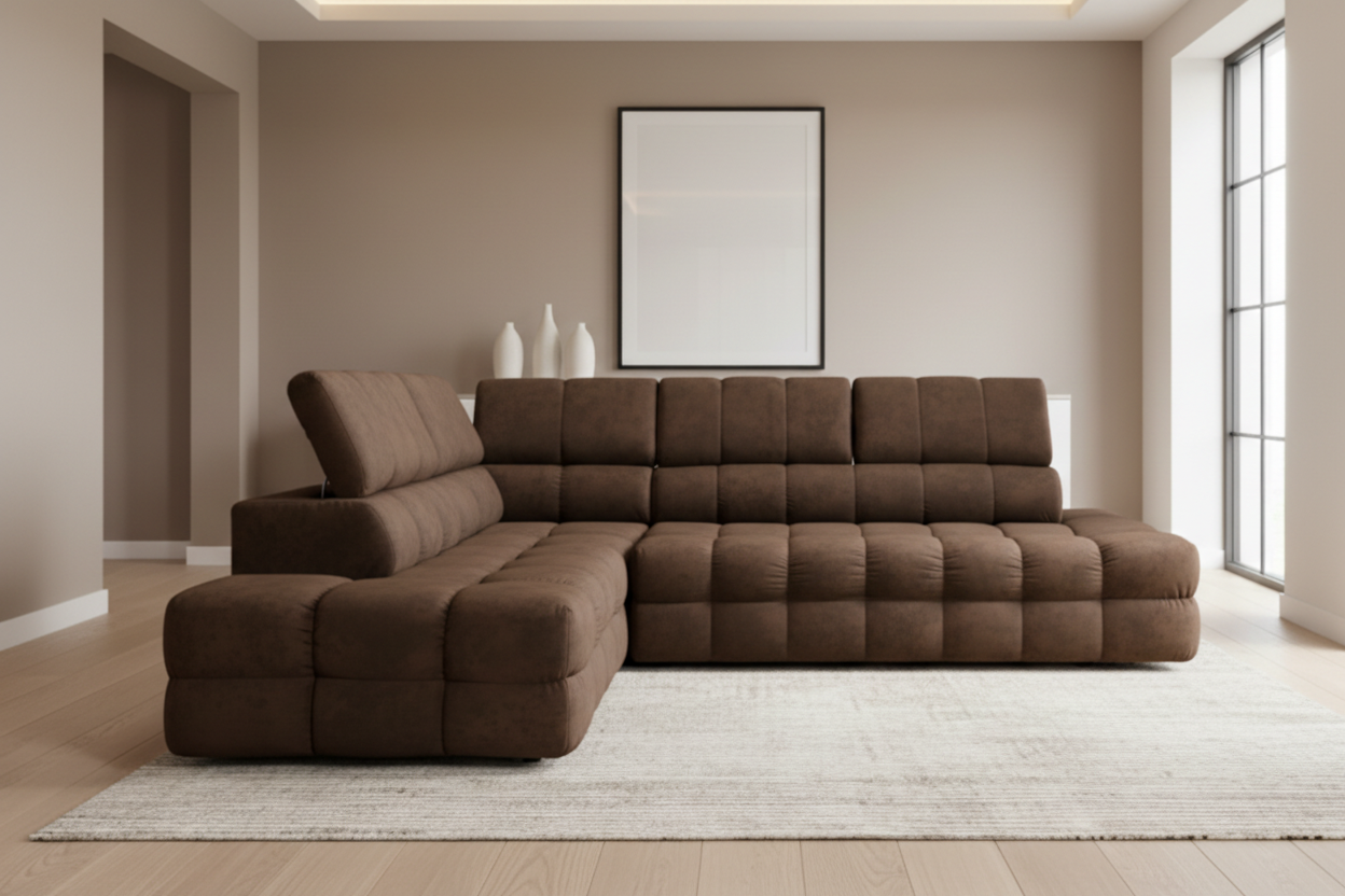 Buffalo Ecksofa mit Schlaffunktion in Braun