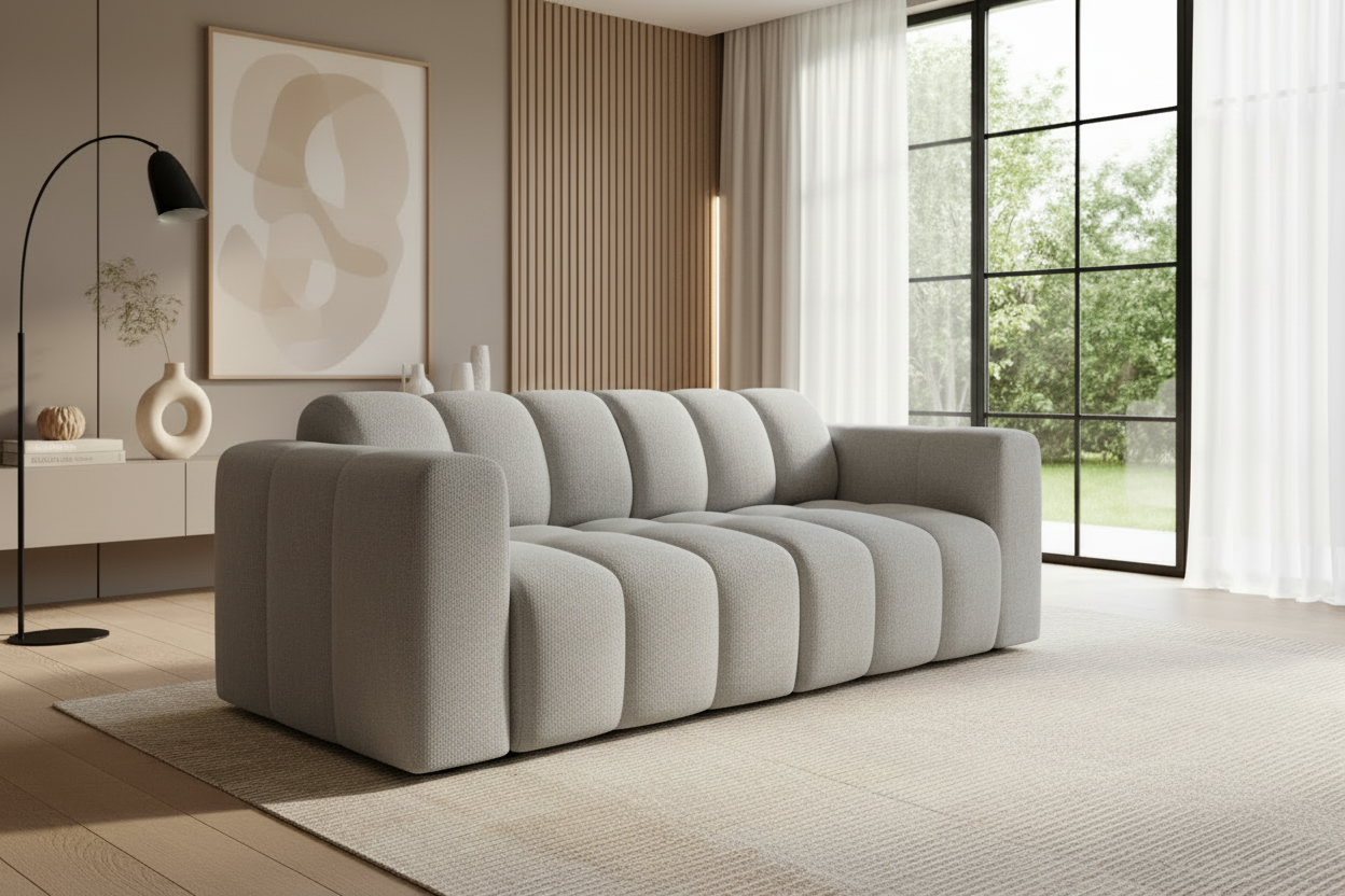 Bummel A1-1A Sofa in Manza Grau